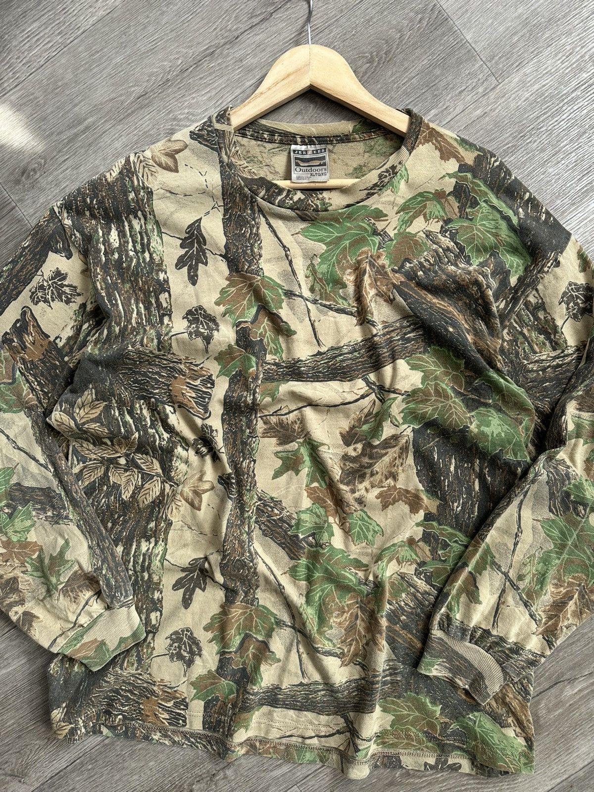 Jerzees 🫧Vintage 90s Jerzees Outdoors Realtree Camo Long Sleeve Size US XL / EU 56 / 4 - 4 Thumbnail