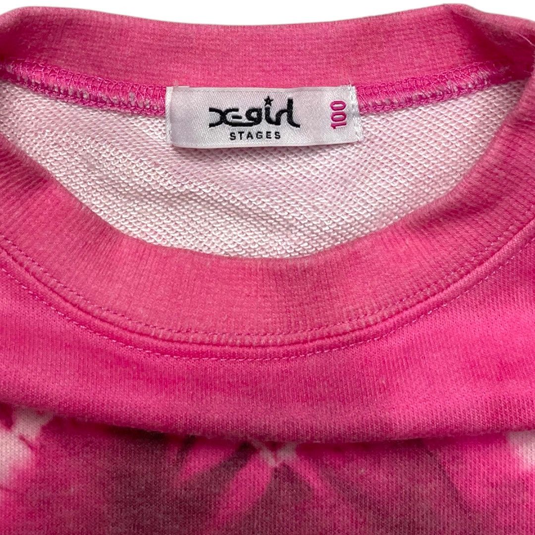 X-Girl X-Girl Kids Pink Tie-Dye Sweatshirt Baby Size 100 Size XXS / US 00 / IT 34 - 4 Thumbnail