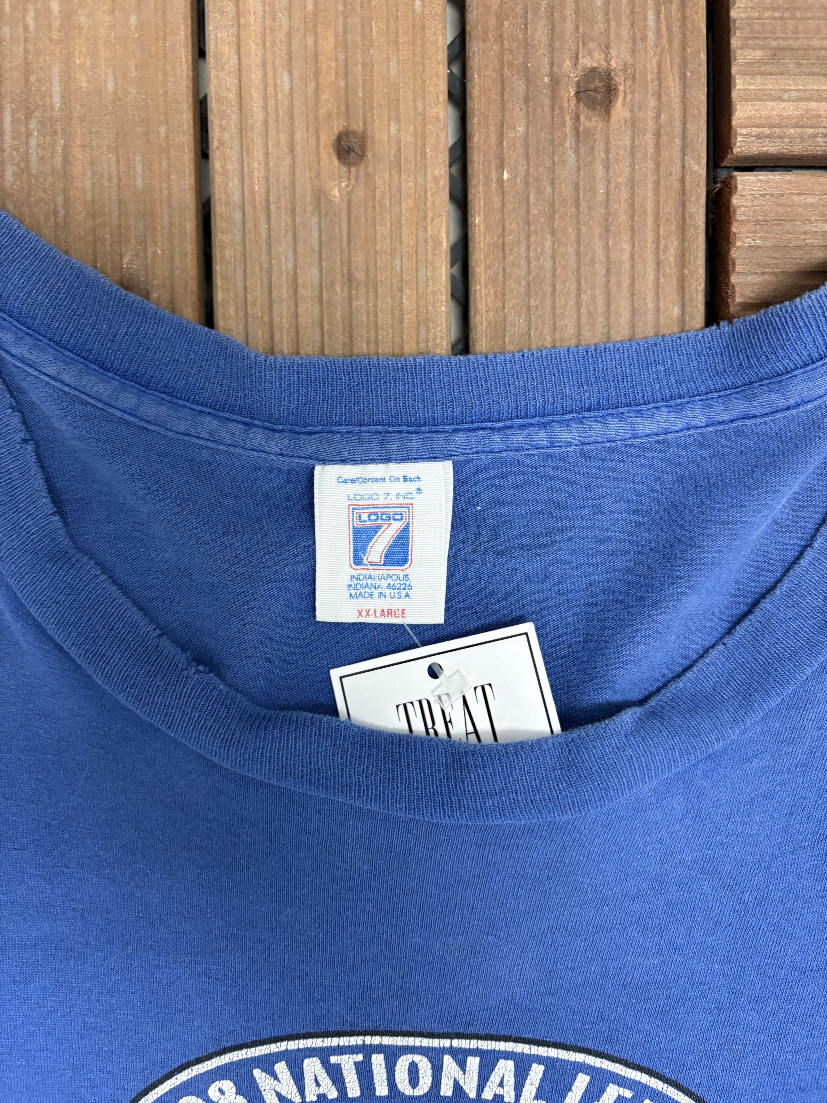 Logo 7 Chicago Cubs Wild Card 1998 Vintage Blue T-Shirt Tee Size US XXL / EU 58 / 5 - 5 Thumbnail
