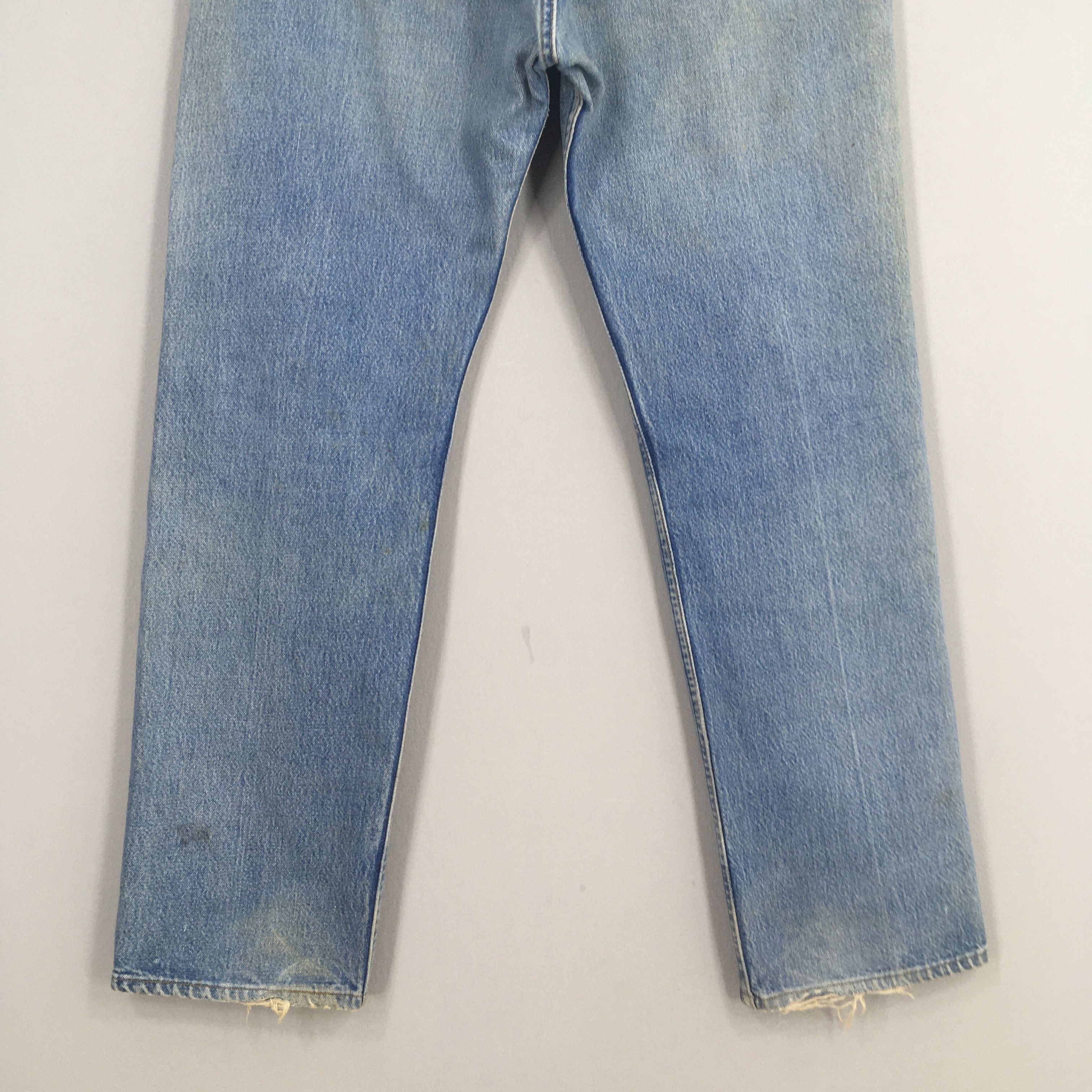 Size 33x28.5 Vintage 80s Levi's 501 Faded Blue Jeans