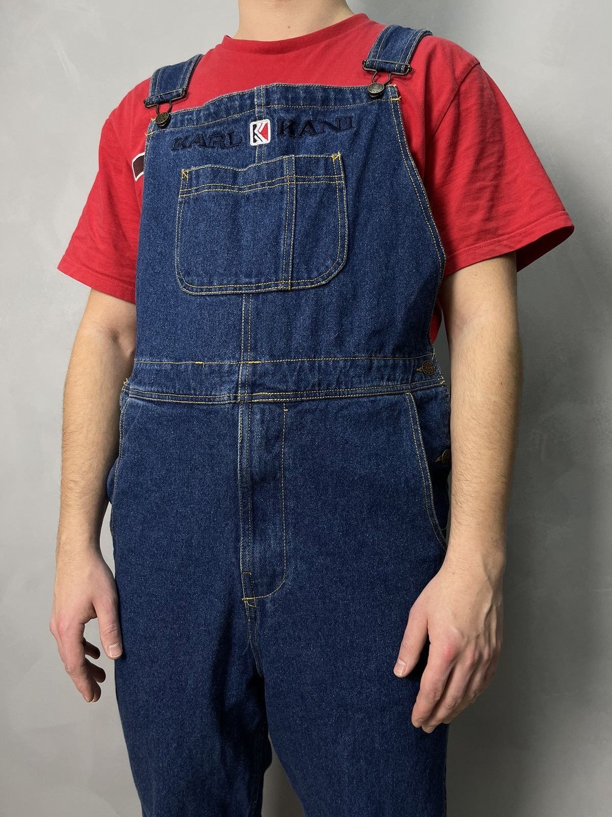 Vintage Karl Kani Denim Overalls Jumpsuit