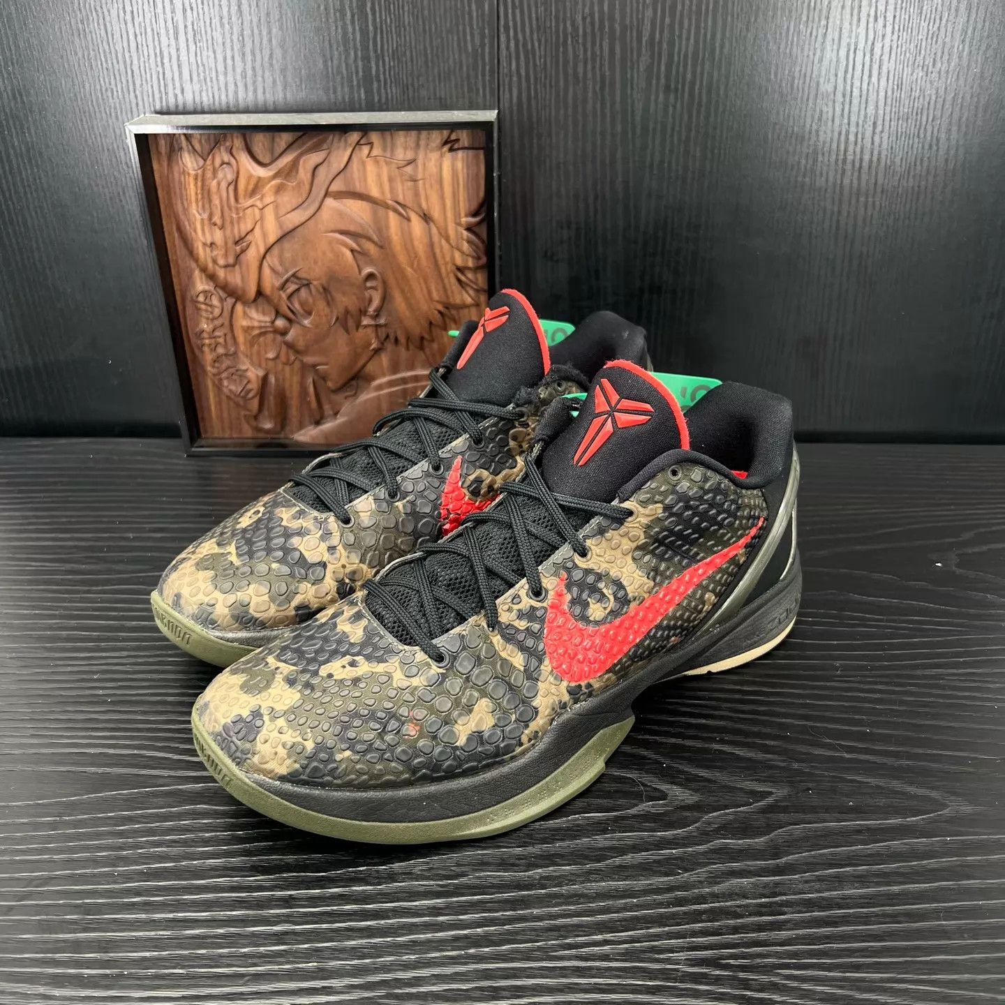Nike ZK6 Black Red Camo 46 Rare Boxed Blem Heel Collar Size US 13 / EU 46 - 1 Thumbnail