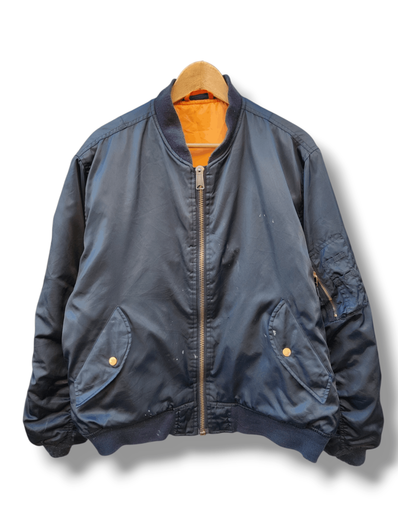 Japanese Brand Vintage Distressed Un-Branded Japanese Flight Bomber Jacket Size US L / EU 52-54 / 3 - 1 Thumbnail