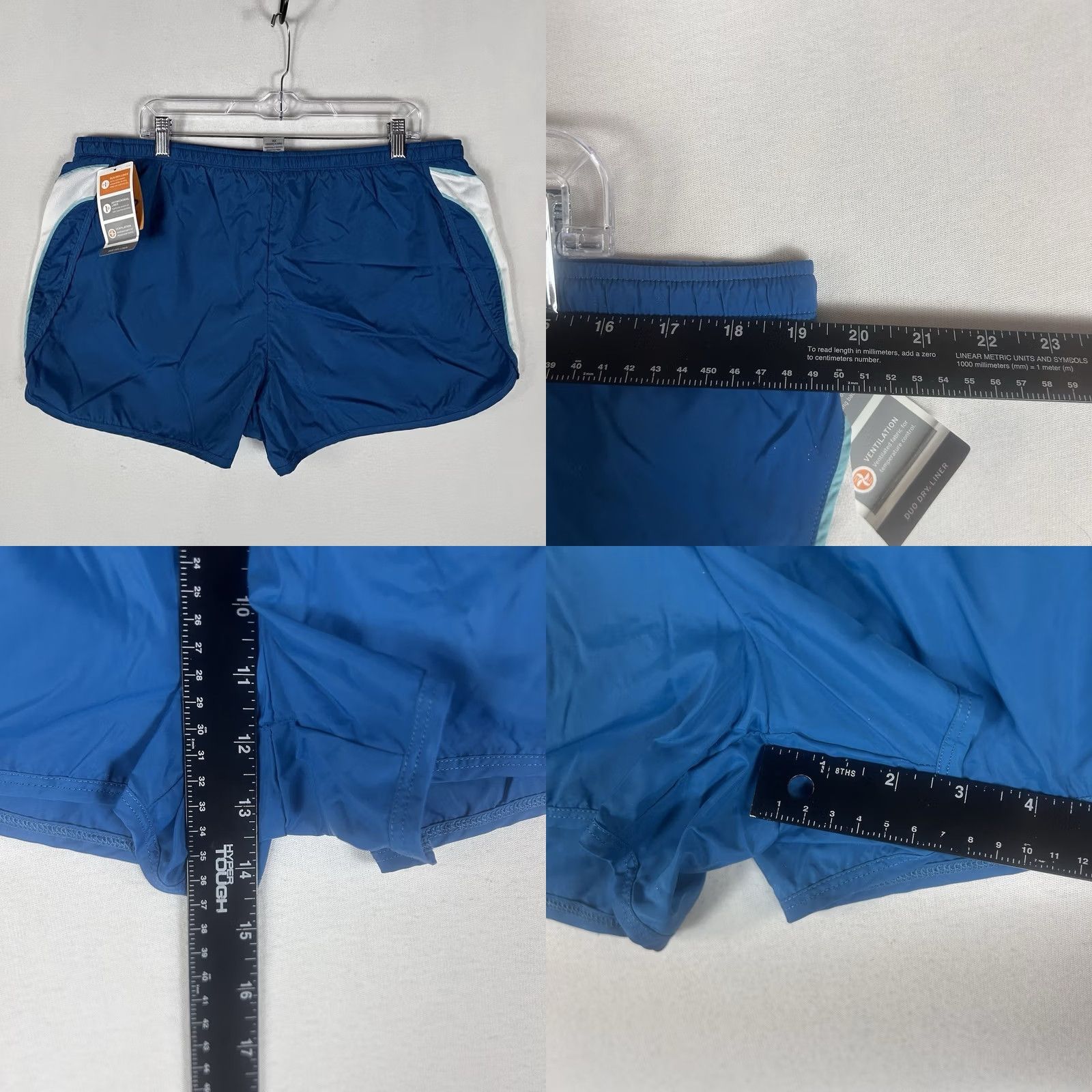 Champion Champion Athletic Shorts Womens 2XL Blue Lined Activewear Run Gym NWT Size 40" / US 18 - 8 Thumbnail