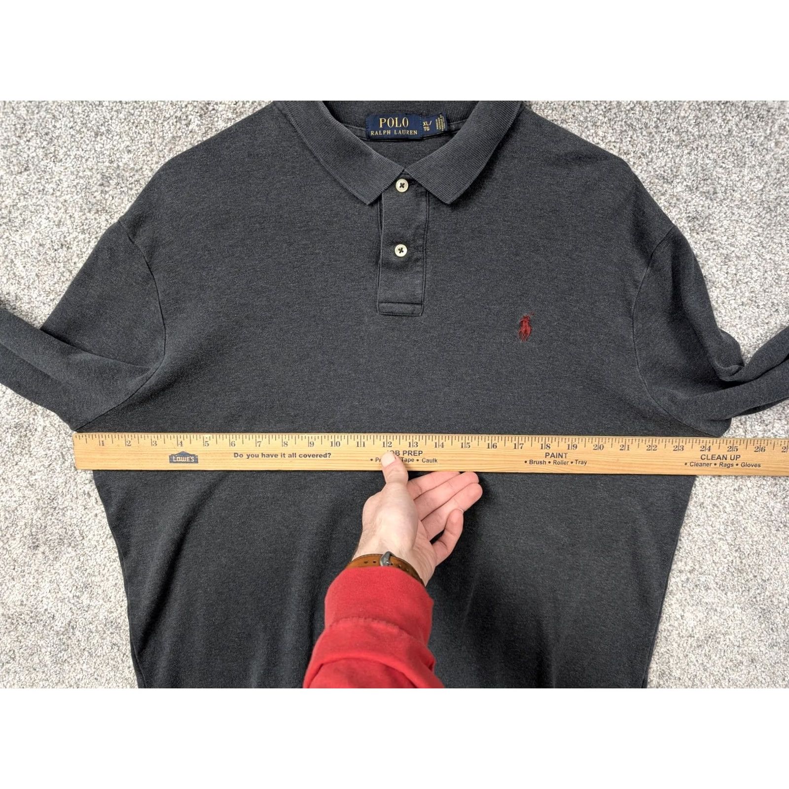 Polo Ralph Lauren Polo Ralph Lauren Polo Shirt Mens XL Gray Long Sleeve Red Pony Classic Preppy Shirt Mens XL Gray Polo Ralph Lauren Polo Shirt Size US XL / EU 56 / 4 - 3 Thumbnail