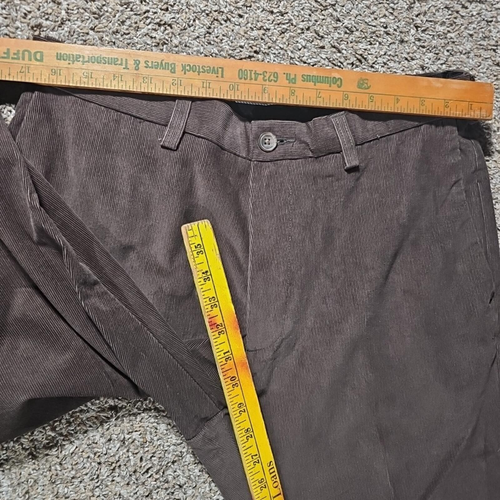 Haggar HAGGAR Classic Fit Brown Corduroy Pants 34x29 NWT NWD Size US 34 / EU 50 - 5 Thumbnail