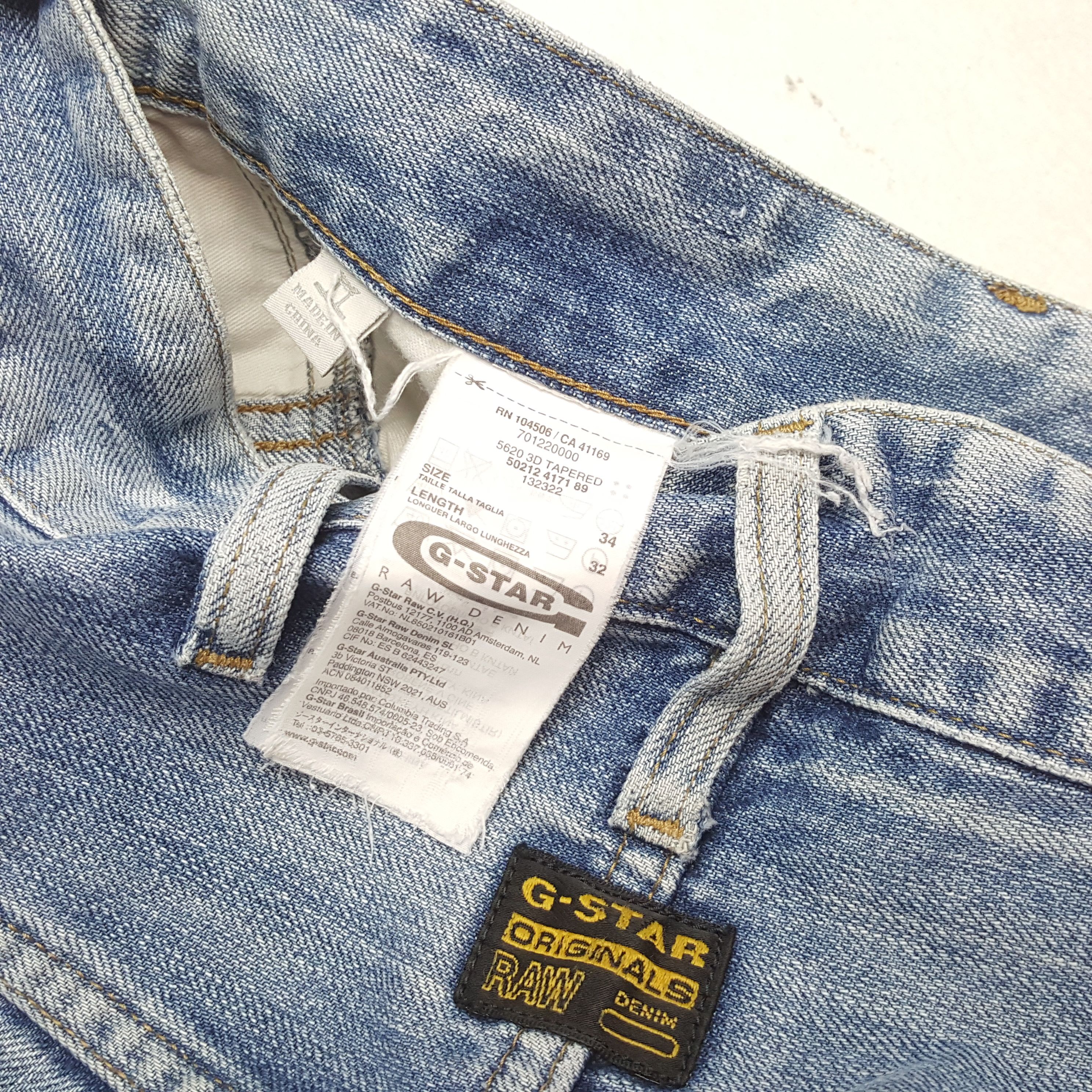 G-Star × Vintage Vintage G-STAR RAW Japanese Fashion Brand Riders Jeans Size US 34 / EU 50 - 14 Thumbnail