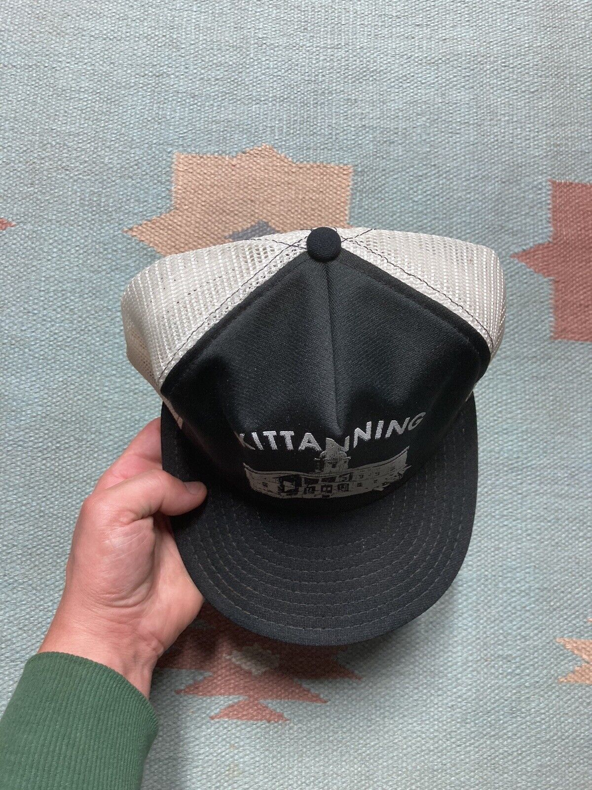 Vintage Vintage 80s trucker hat mesh Kittanning Pennsylvania black Size ONE SIZE - 3 Thumbnail