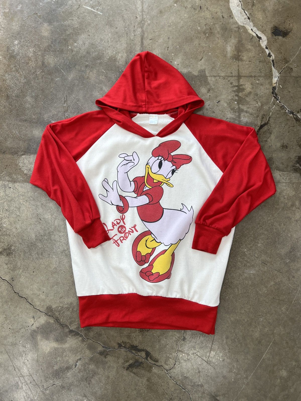 Disney × Vintage Vintage Daisy Duck Lady in Front Hoodie Large Size US L / EU 52-54 / 3 - 2 Thumbnail