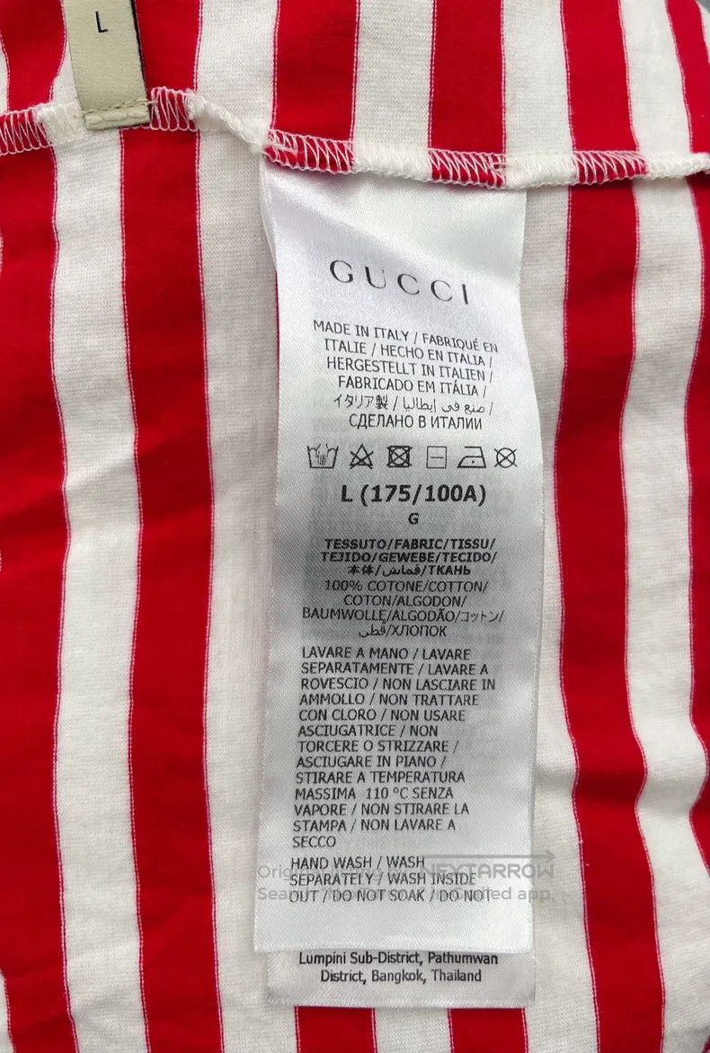 Gucci Gucci New Year's Series Letter Logo Printed Striped Round- Size US L / EU 52-54 / 3 - 6 Thumbnail