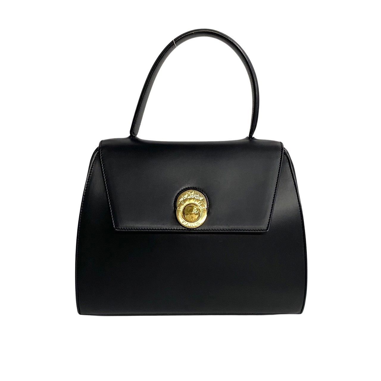 image of Celine Leather Star Ball Handbag in Black, Women's