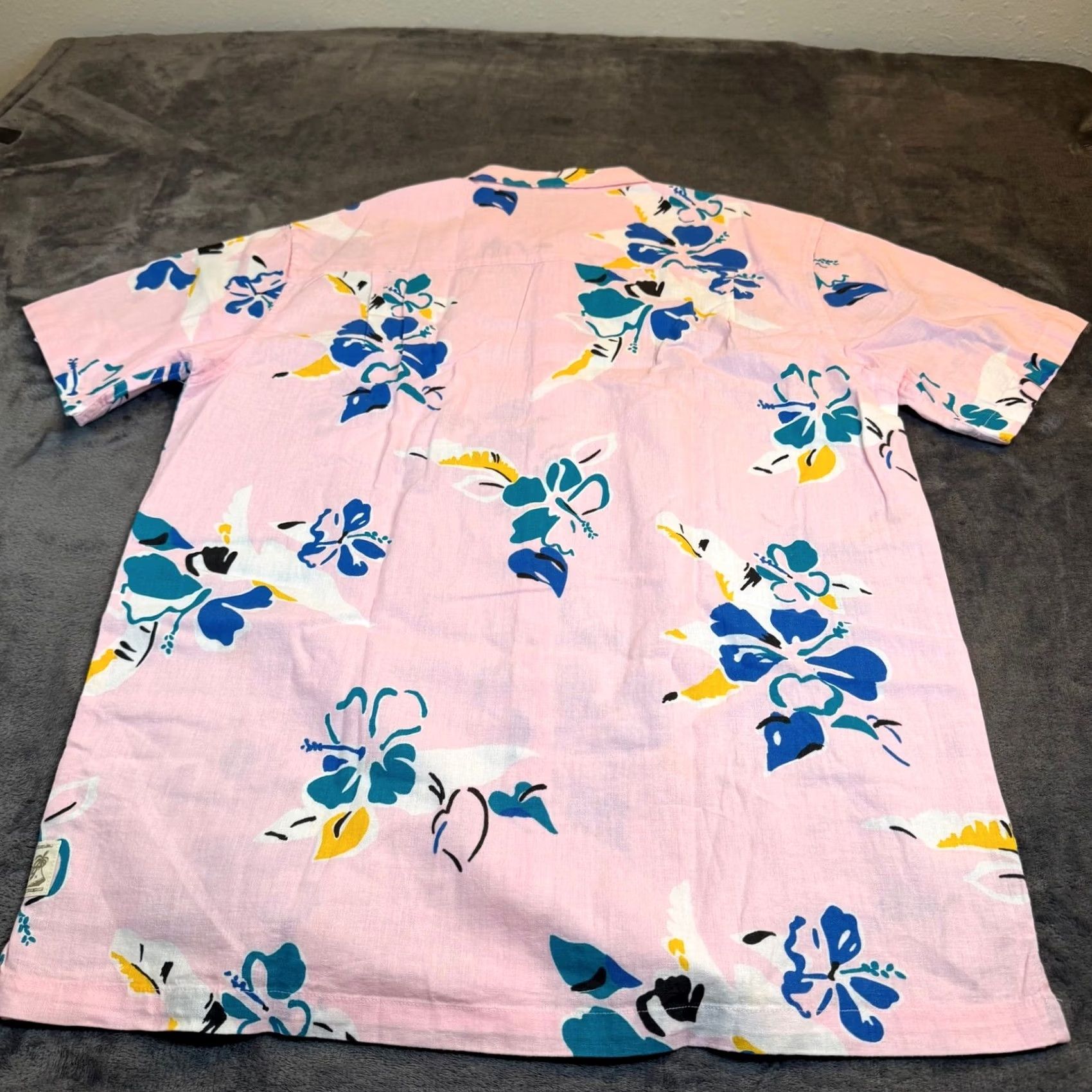 Hurley Hurley Rincon Linen SS Button Up Shirt Mens Medium Flamingo Pink Floral Surf NWT Size US M / EU 48-50 / 2 - 6 Thumbnail