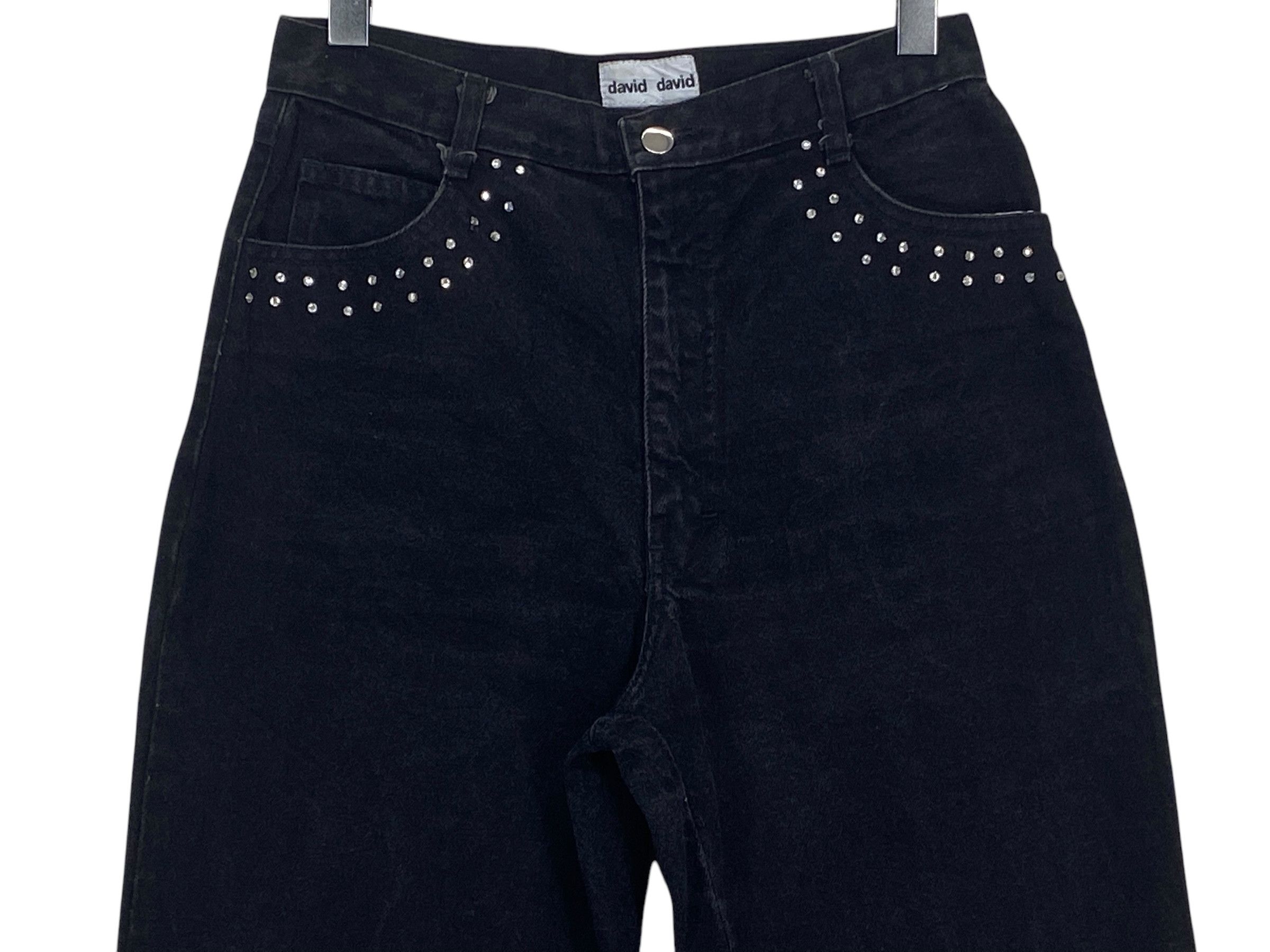 Other David David High Waisted Black Jeans Size 28" / US 6 / IT 42 - 6 Thumbnail