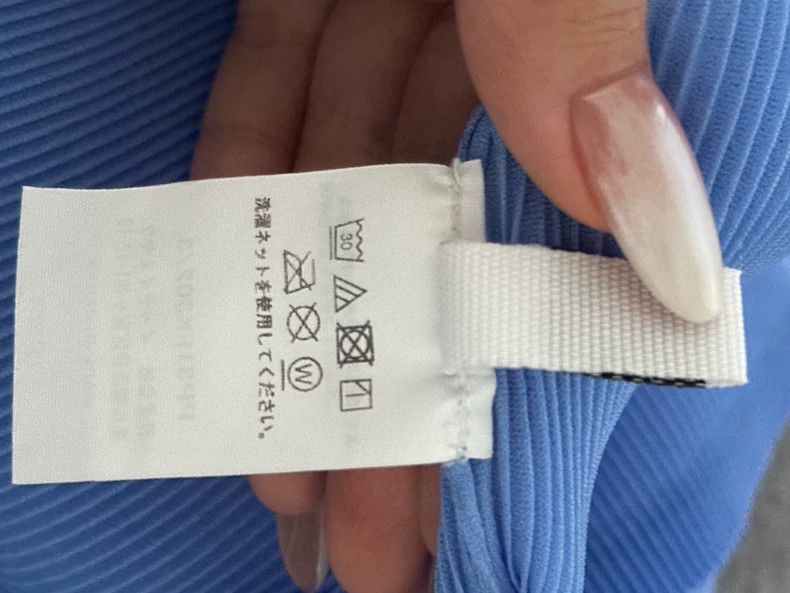 Issey Miyake Issey Miyake size:3 Blue pleated short-sleeved shirt Size XS / US 0-2 / IT 36-38 - 2 Thumbnail