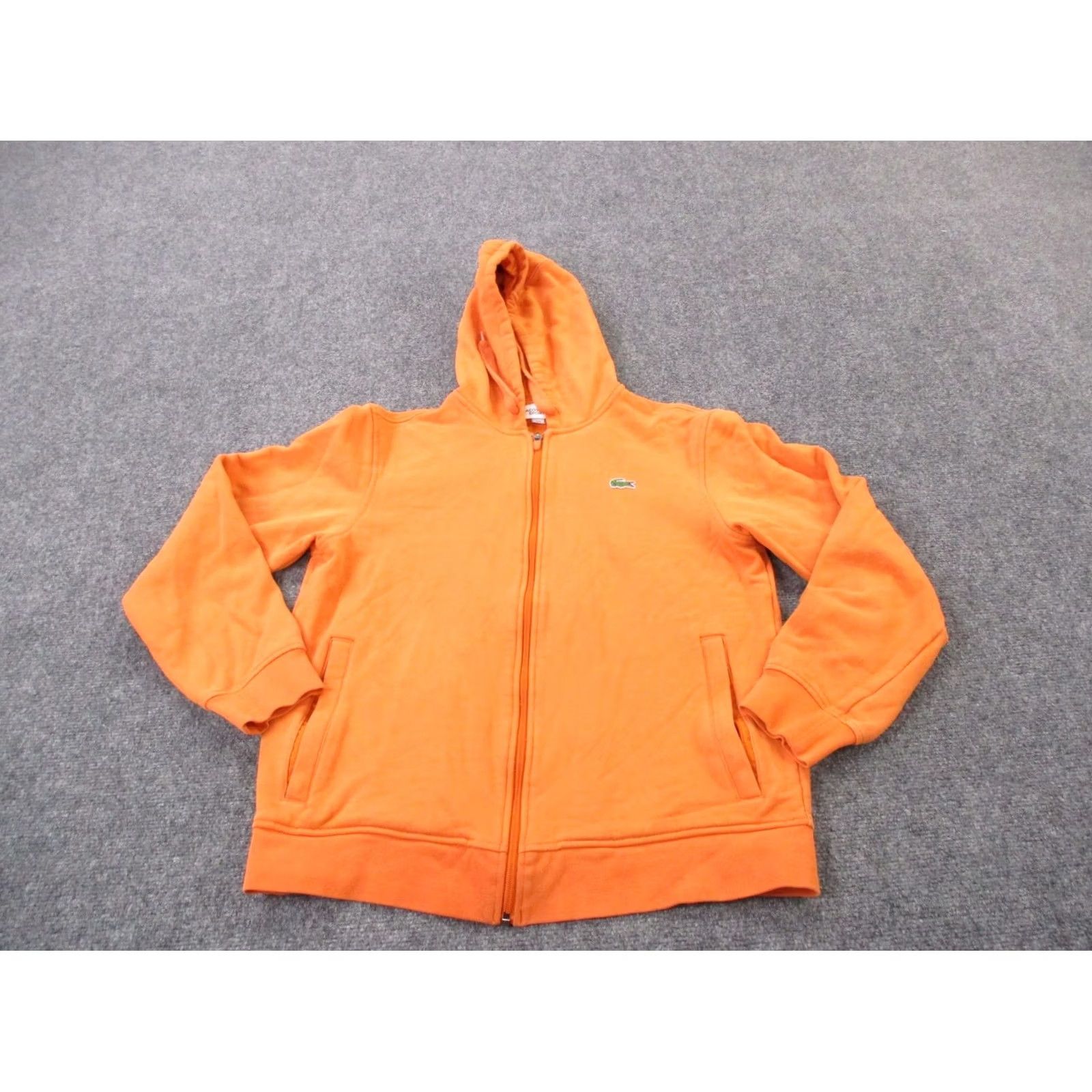 Lacoste Lacoste Jacket Mens M Orange Sport Windbreaker Full Zip Hooded Logo Casual Sweatshirt Shirt Mens M Orange Sport Logo Zip Hoodie Size US M / EU 48-50 / 2 - 2 Thumbnail