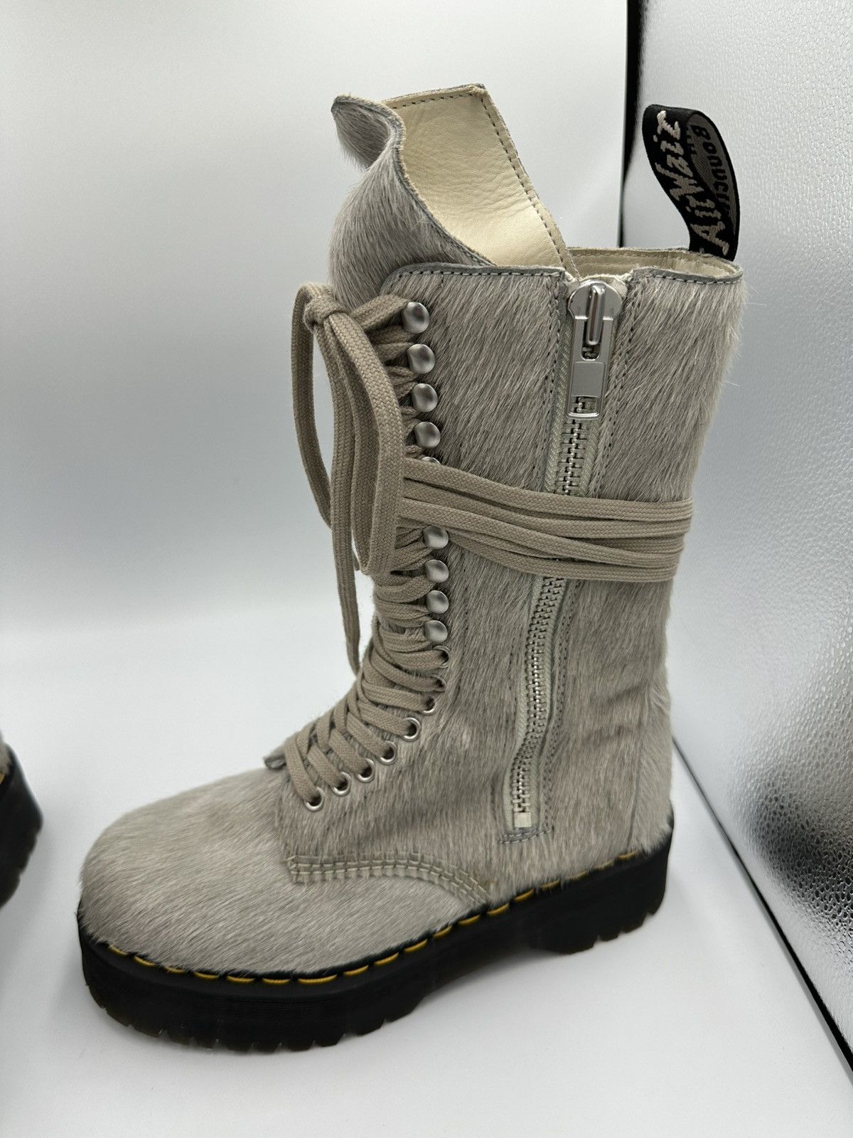 Dr. Martens × Rick Owens Rick Owens x Dr. Martens Pony Hair Boots Size US 7.5 / EU 40-41 - 7 Thumbnail