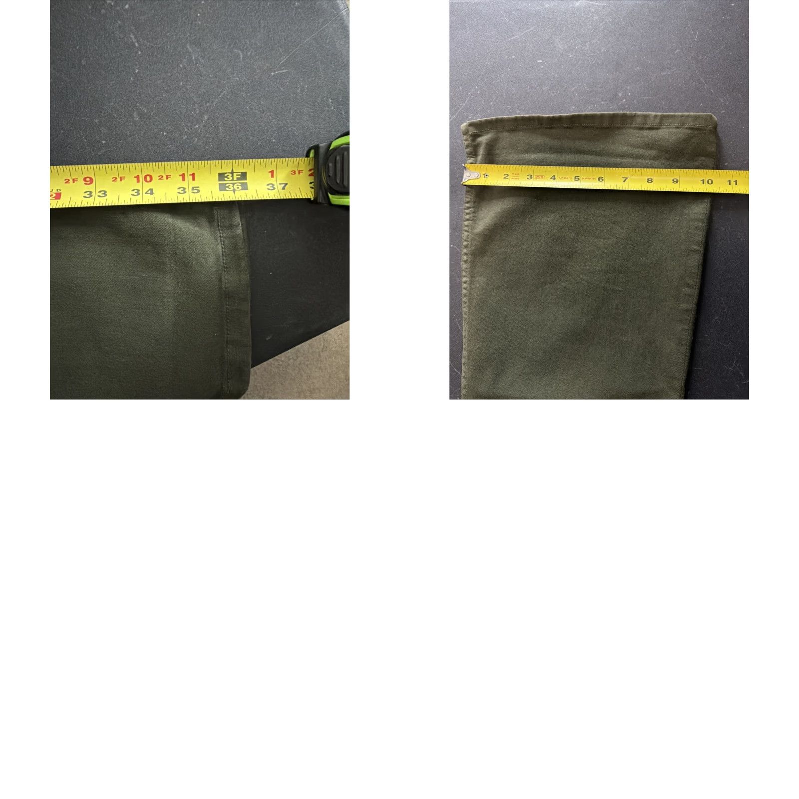 Alice + Olivia VINTAGE Alice + Olivia Jeans Women Size 28 High Rise Wide Leg Flare Zip Fly NWT 28 Green Cotton Dark Wash Pockets Stretch Inseam 30 Womens Size 28" / US 6 / IT 42 - 8 Thumbnail