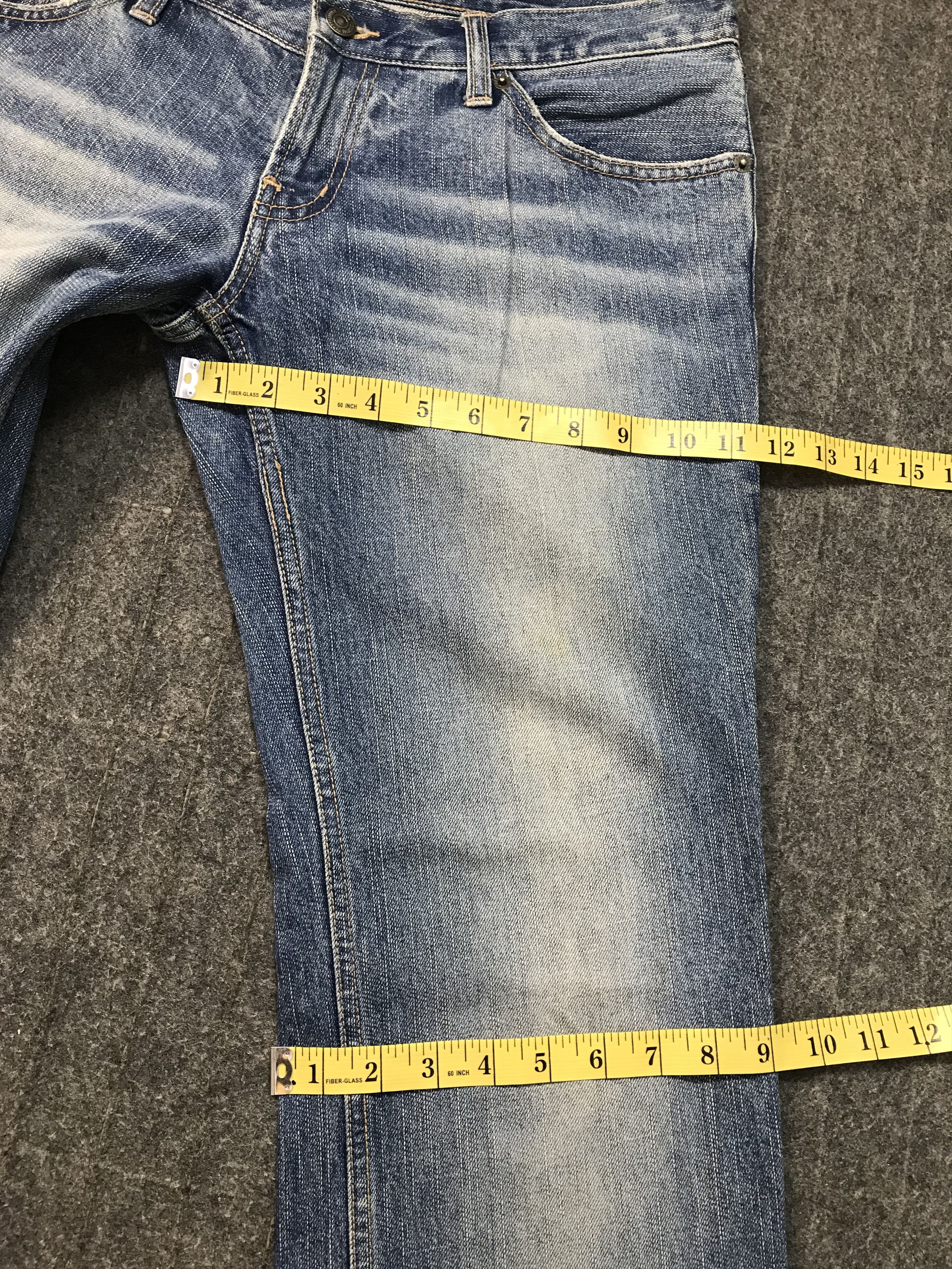 PPFM Hype PPFM Light Faded Indigo Denim Jeans Straight Cut Size US 34 / EU 50 - 16 Thumbnail