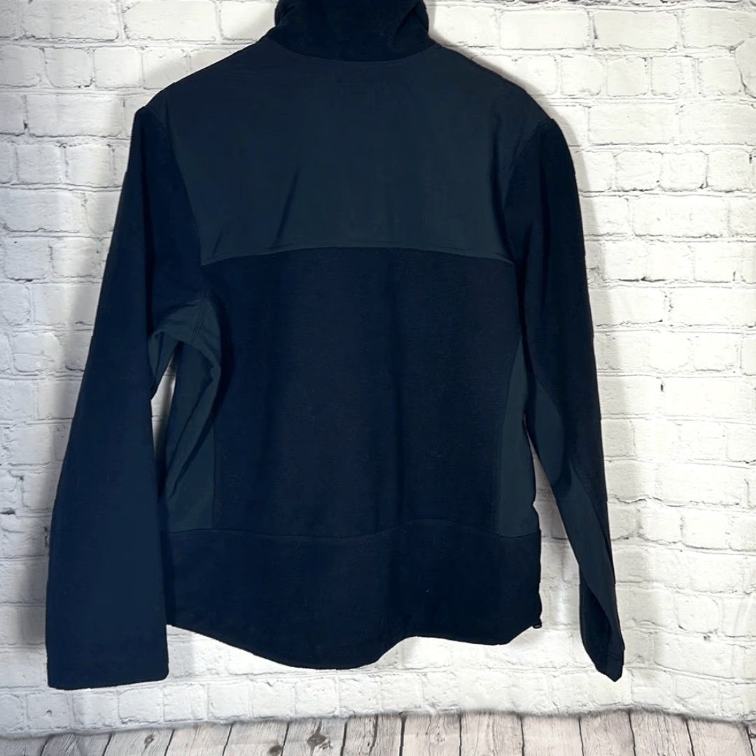 Vintage Finish Line Jacket Black Fleece Coat Full Zip L Large Women Pea Coat - FNL365 Size L / US 10 / IT 46 - 5 Thumbnail