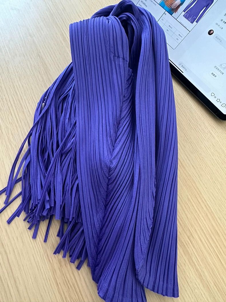 Issey Miyake Issey Miyake size:one size Purple tassel top Size S / US 4 / IT 40 - 4 Thumbnail