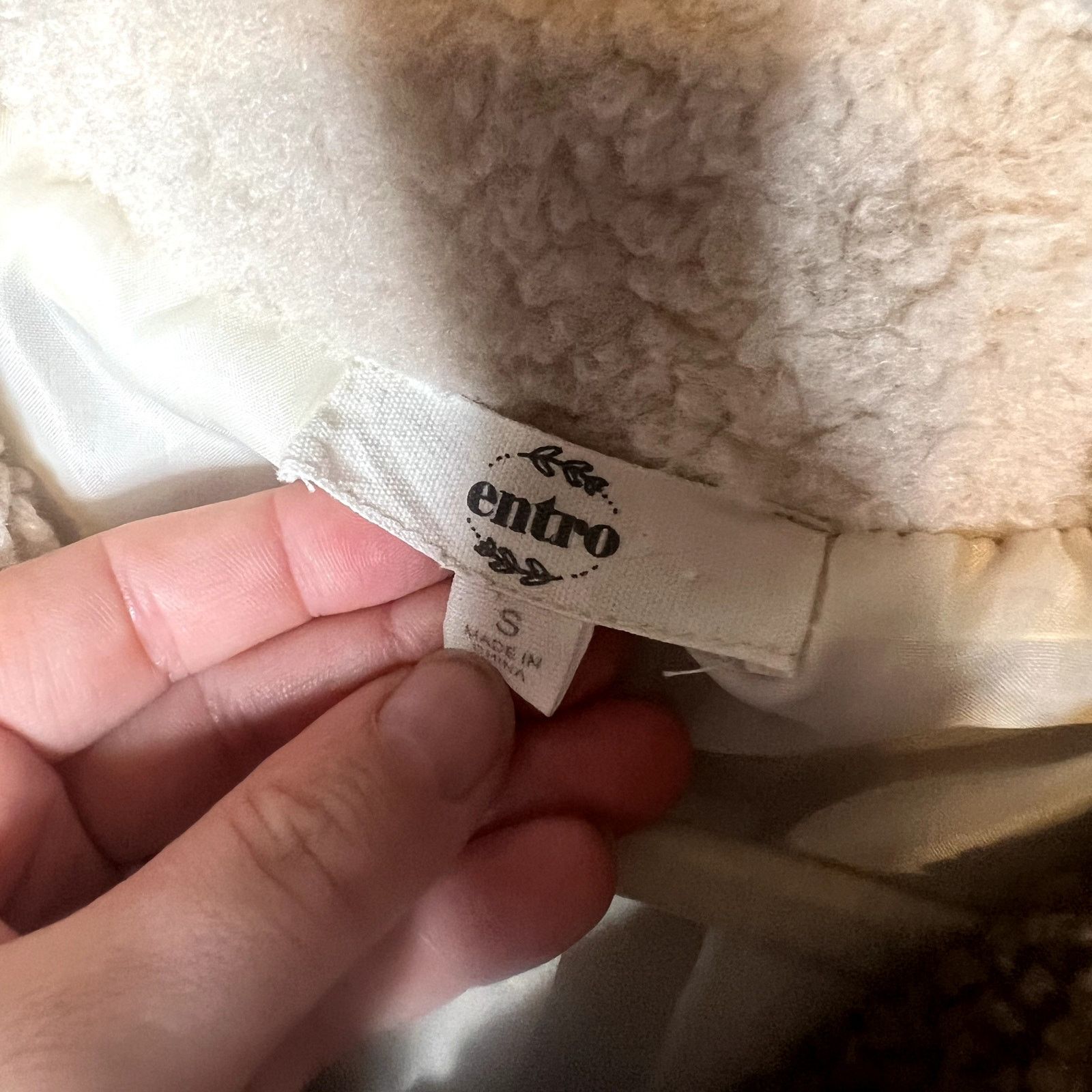 Urban Outfitters Entro Sherpa Colorblock Shacket Jacket Small Over Sized Size S / US 4 / IT 40 - 2 Thumbnail