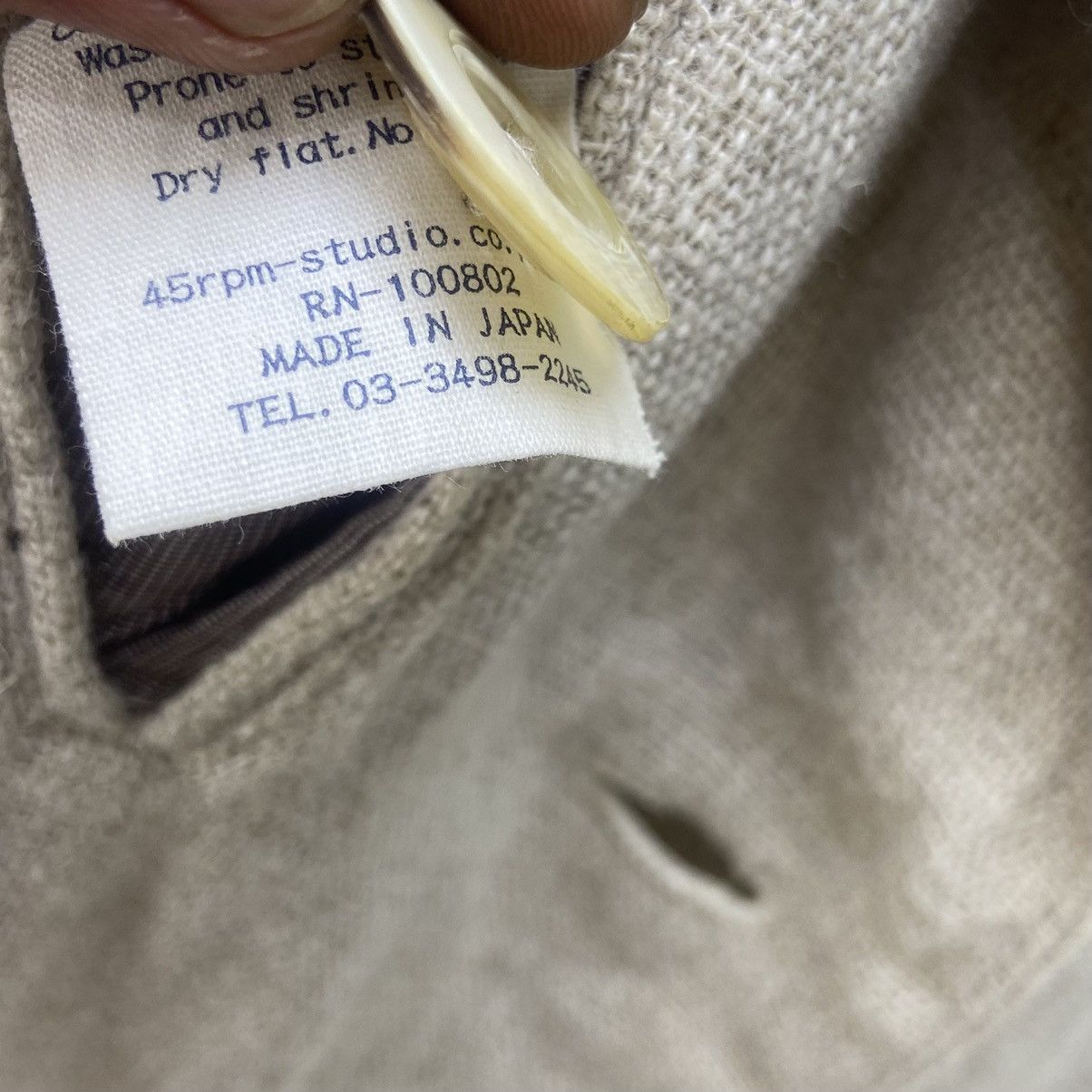 45rpm Vintage 45rpm by Kiro Hirata 100% Linen Long Coat Size US S / EU 44-46 / 1 - 19 Thumbnail