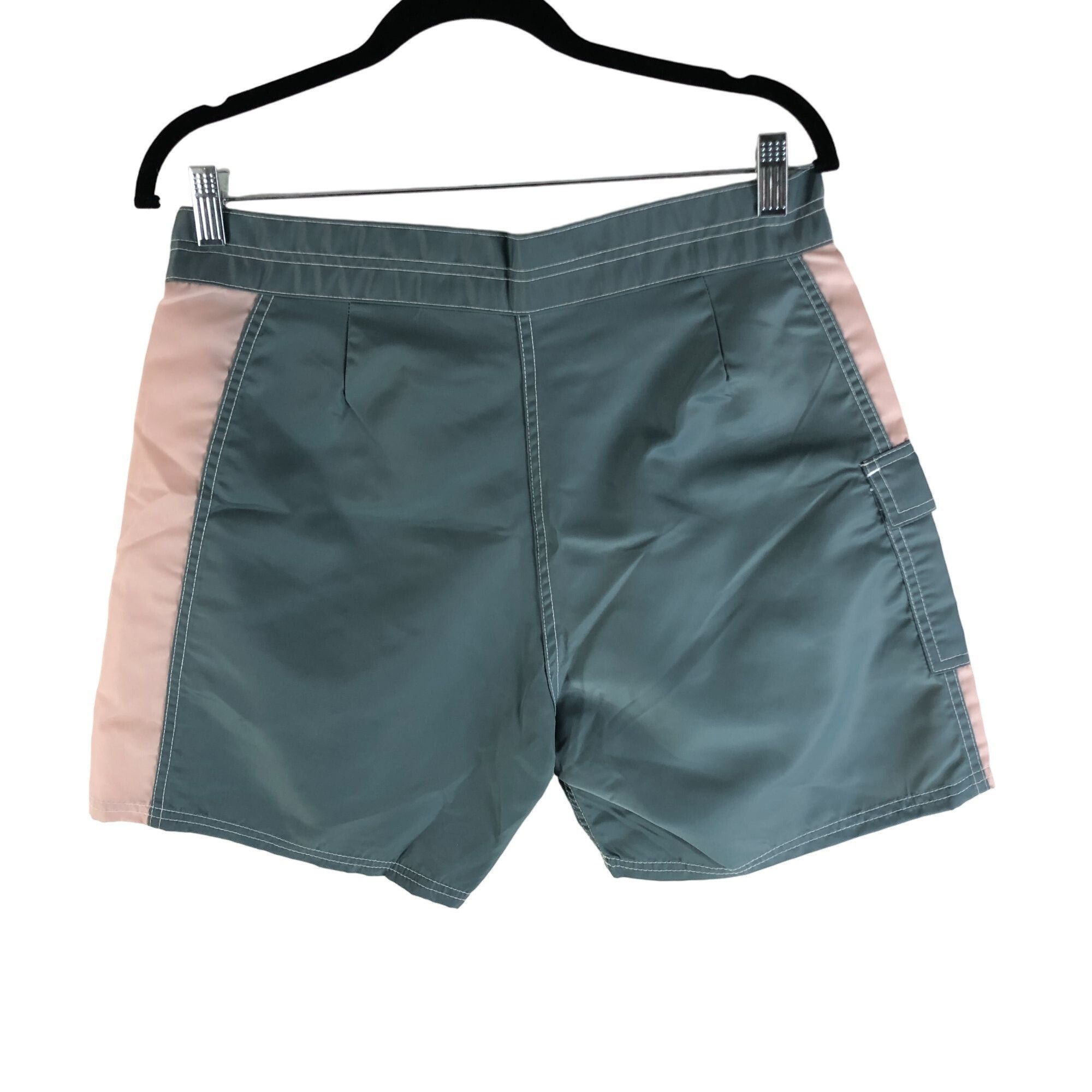 Katin Katin Mens Waterman Trunk Surf Board Shorts Nylon Green Beig Size US 32 / EU 48 - 2 Thumbnail