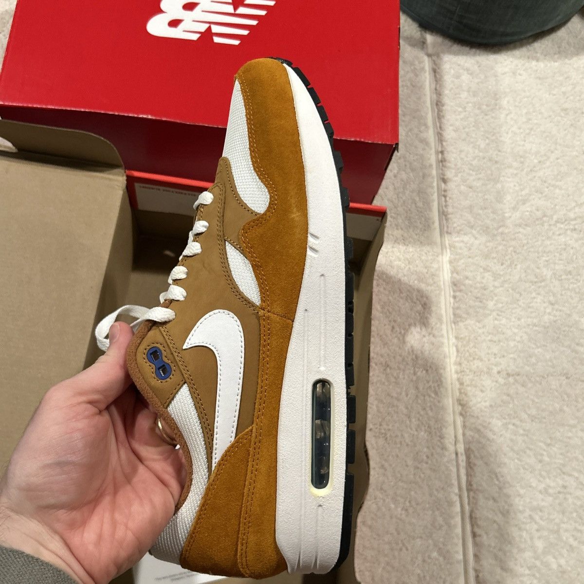 Nike Size 11.5 - Nike Air Max 1 Premium Retro Curry 2018 Size US 11.5 / EU 44-45 - 16 Thumbnail