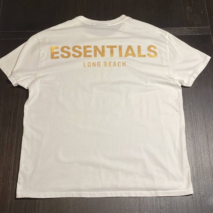 Fear of God Fear Of God Essentials White Long Beach Men T-shirt