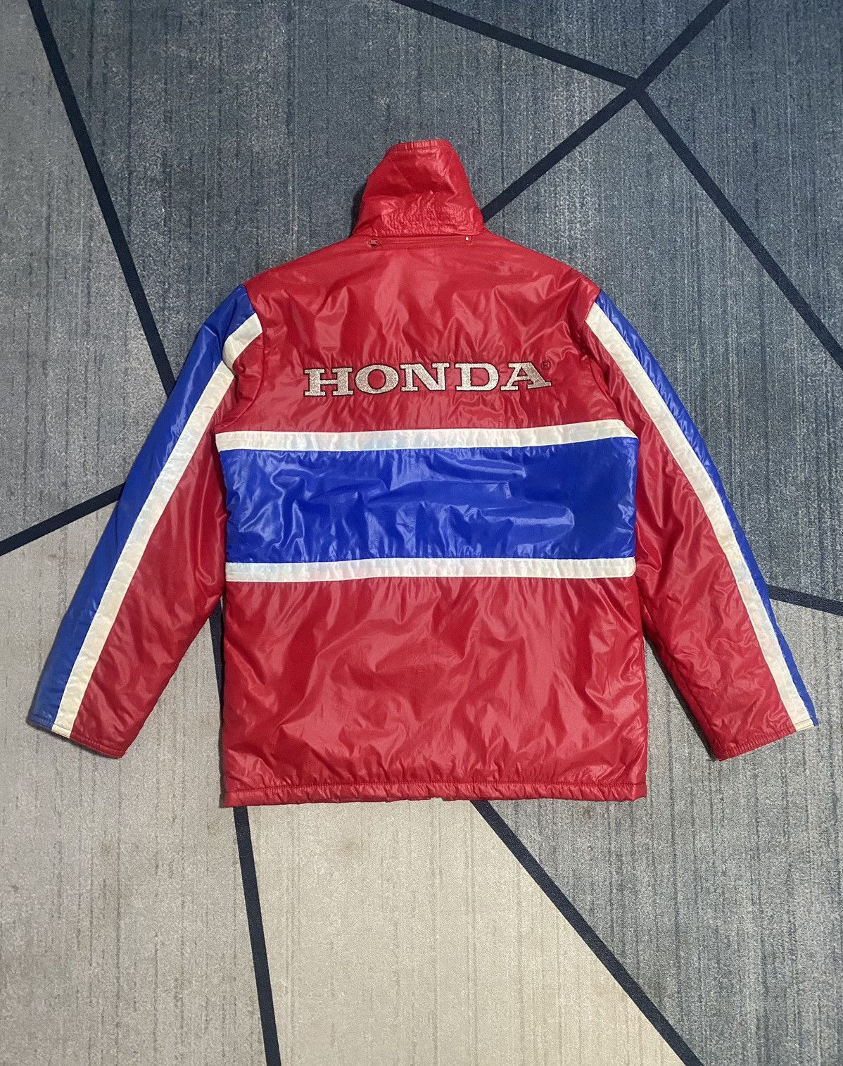 Honda × Japanese Brand × Vintage Vintage 70s Honda Jacket Fullzipper Embroidery Biglogo Large Size US L / EU 52-54 / 3 - 3 Thumbnail