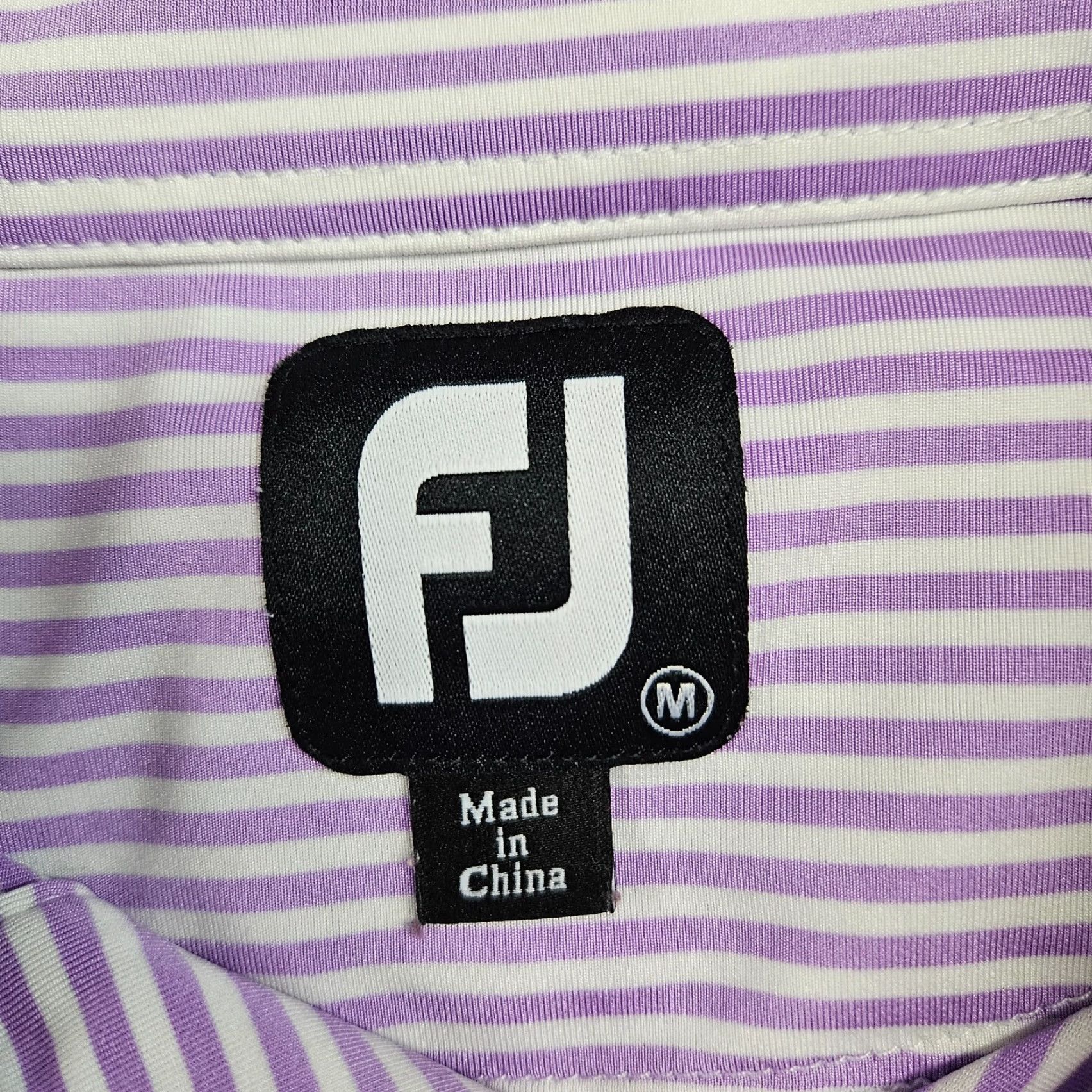 Footjoy FootJoy Polo Mens Short Sleeve Purple White Stripe M Size US M / EU 48-50 / 2 - 5 Thumbnail