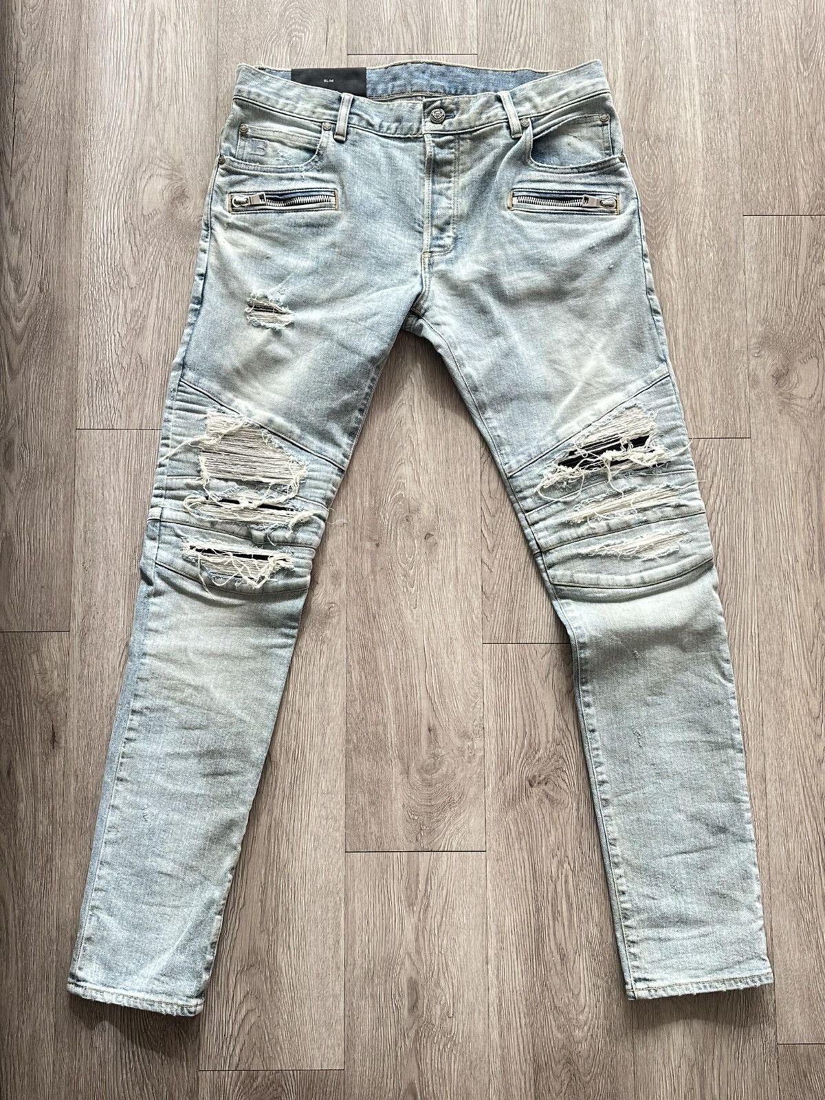 Balmain Paris Men's Denim Biker jeans - Main Image