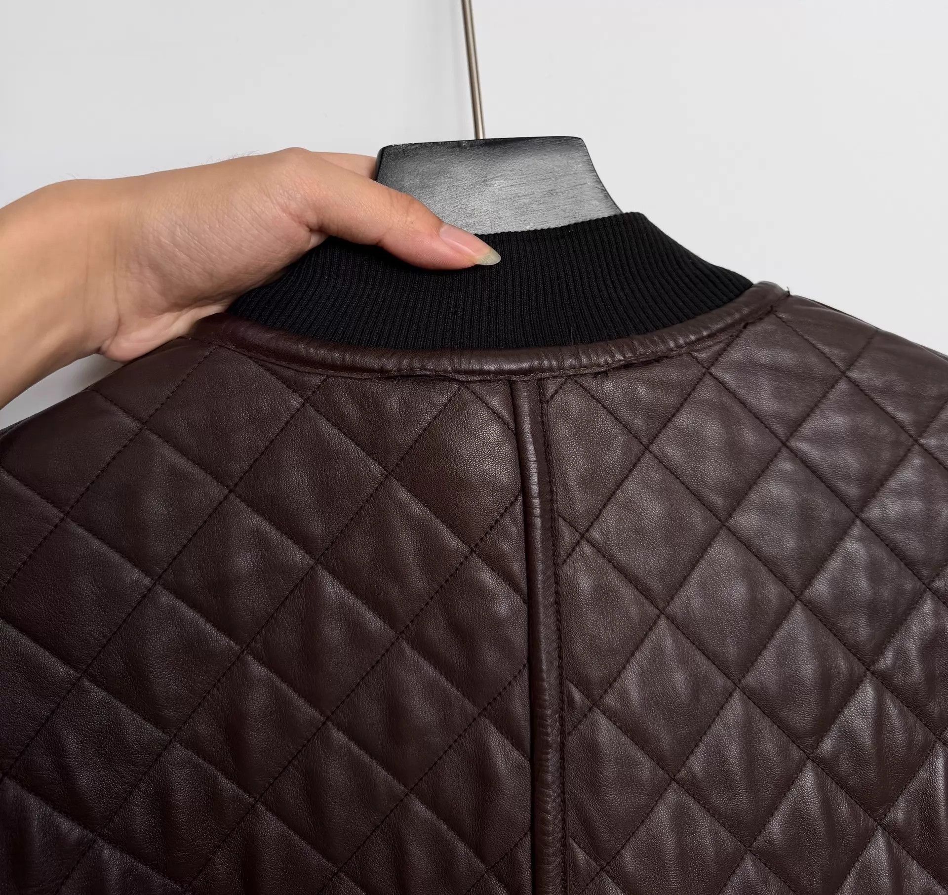 Dolce & Gabbana DG double-sided quilted leather jacket black/brown 48 Size US M / EU 48-50 / 2 - 7 Thumbnail