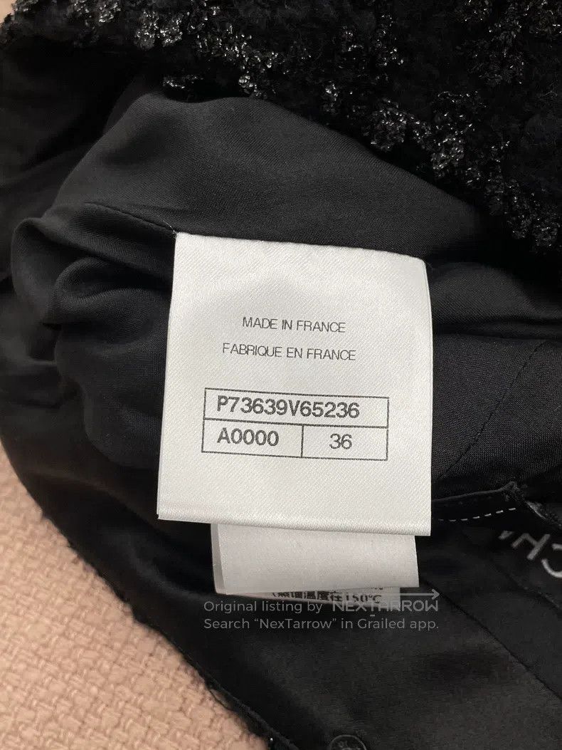 Chanel Chanel Black tweed skirt Size 24" / US 00 / IT 34 - 5 Thumbnail