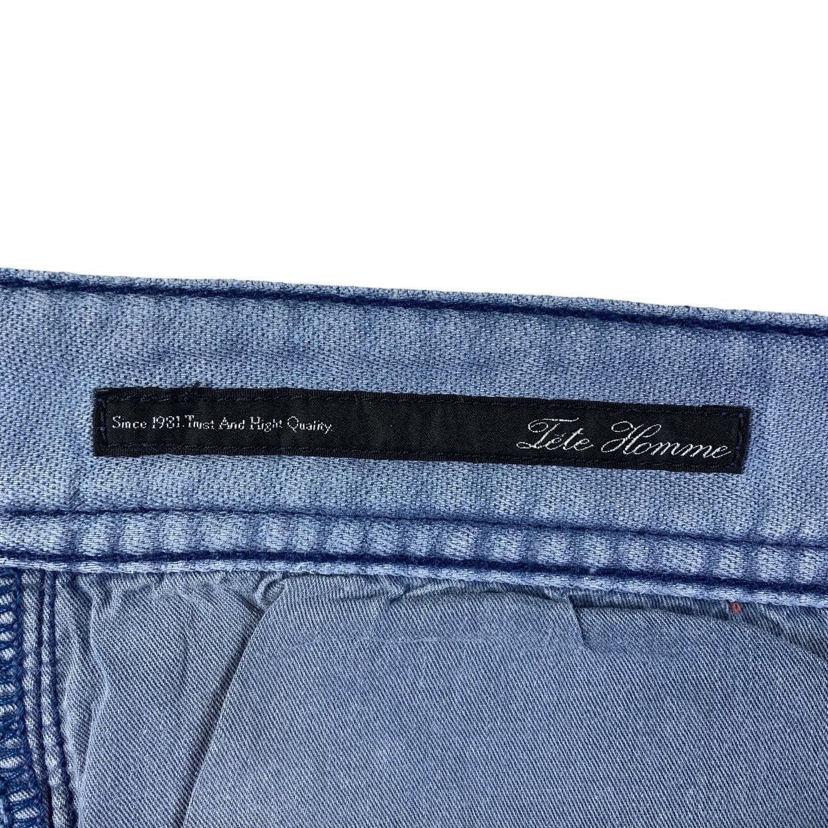 Issey Miyake × Japanese Brand × Tete Homme TETE HOMME issey miyake light blue skinny jeans Size 32" / US 10 / IT 46 - 3 Thumbnail