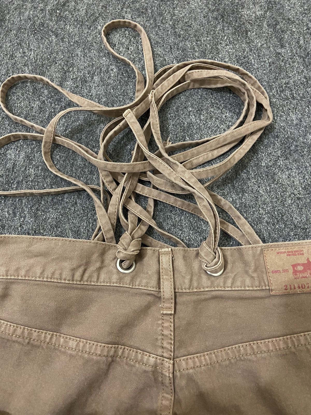 Japanese Brand × Le Grande Bleu (L.G.B.) Y2K ungrid overall denim baggy pants Size 26" / US 2 / IT 38 - 6 Thumbnail