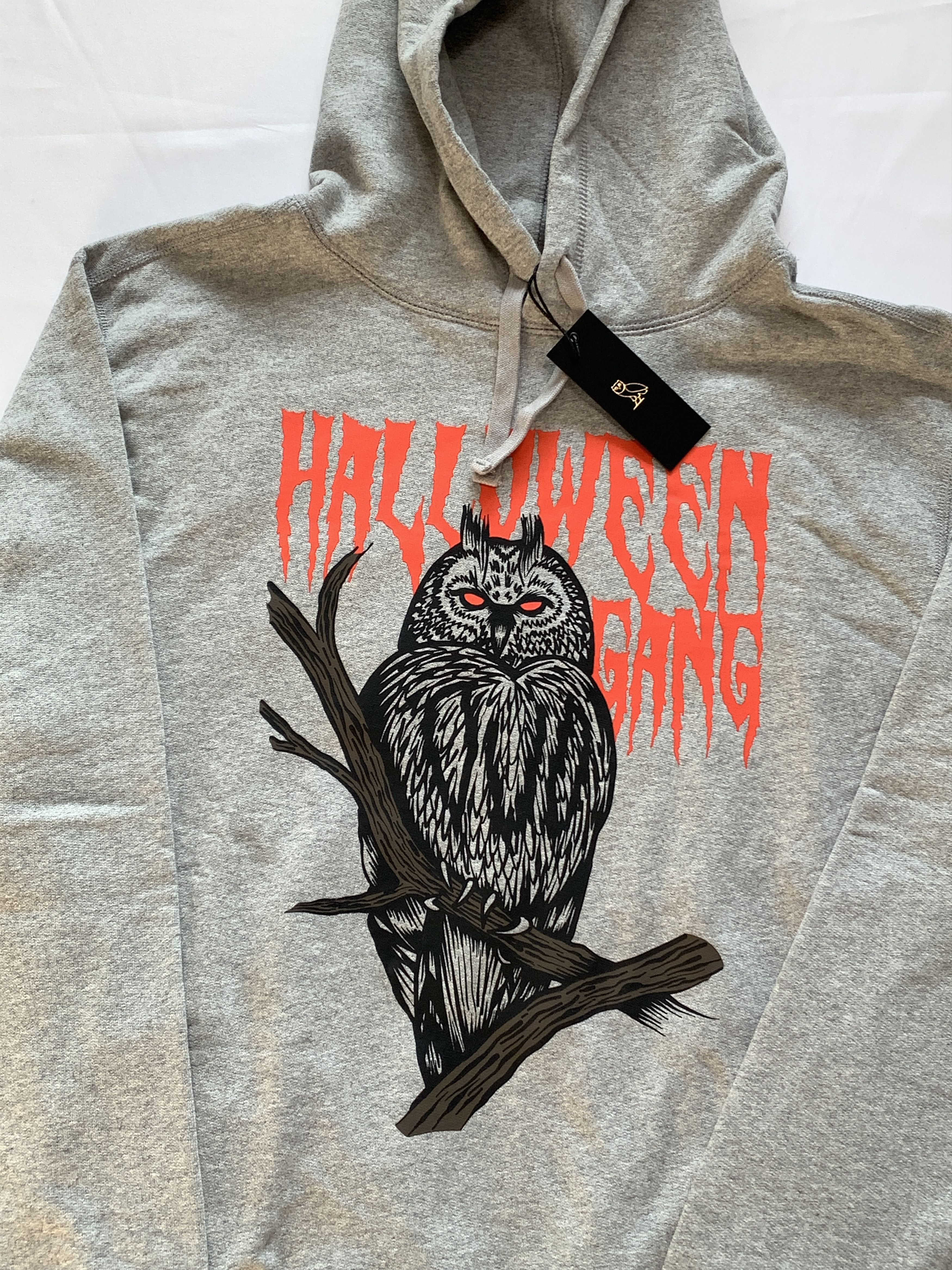 Drake OVO Devil Bird Halloween Hoodie Heather Grey Size US M / EU 48-50 / 2 - 2 Thumbnail