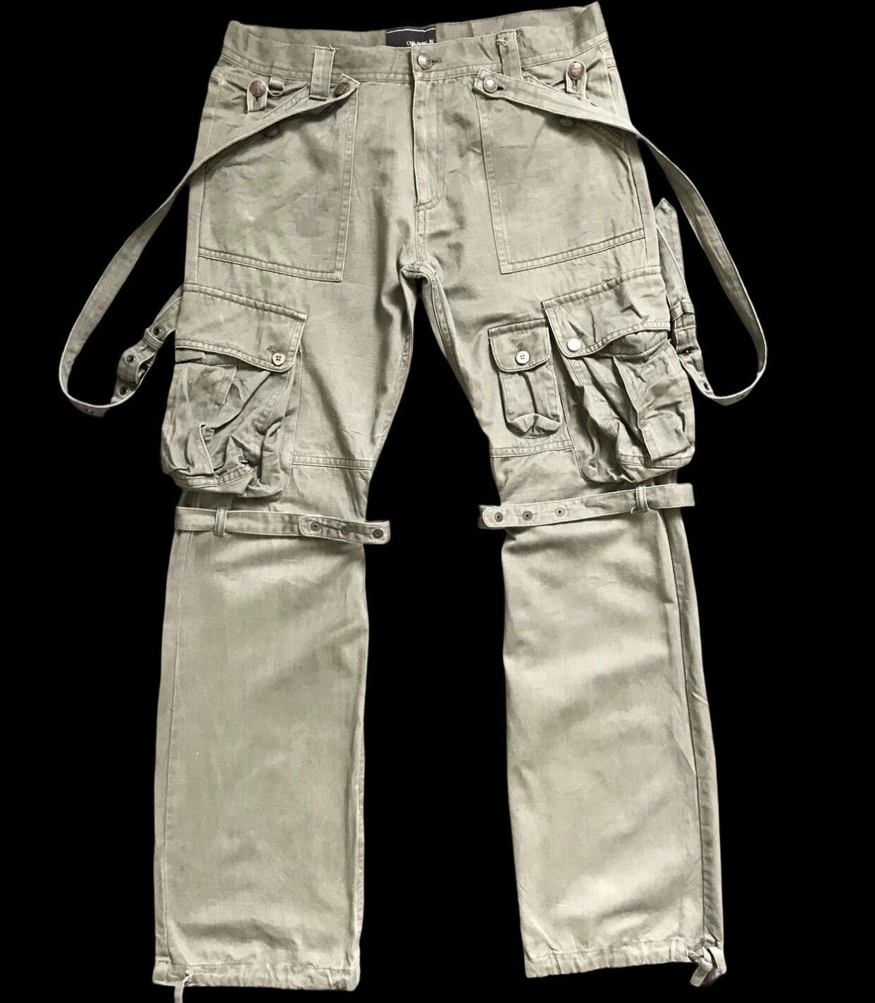 Japanese Brand CP142 CHIL DERIC Japan Bondage Gas Mask Cargo Pant Size US 33 - 1 Thumbnail