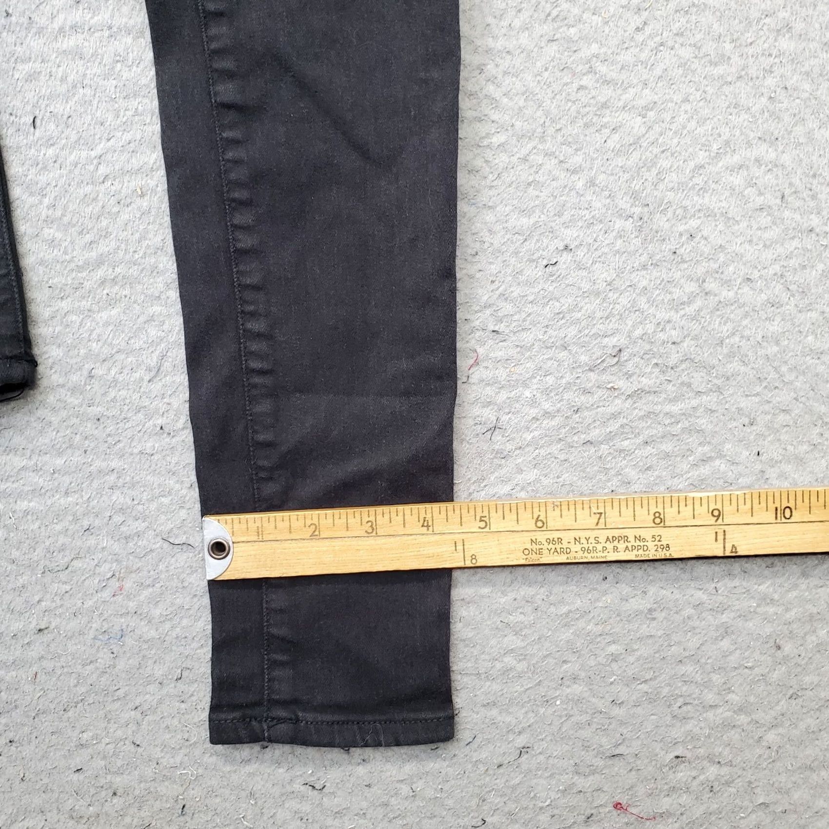 American Eagle Outfitters American Eagle Outfitters Jeans Womens 0 Black Denim Level Stretch Button Fly Womens Size 0 Black Denim Level Stretch Button Fly Size 25" / US 0 / IT 36 - 5 Thumbnail