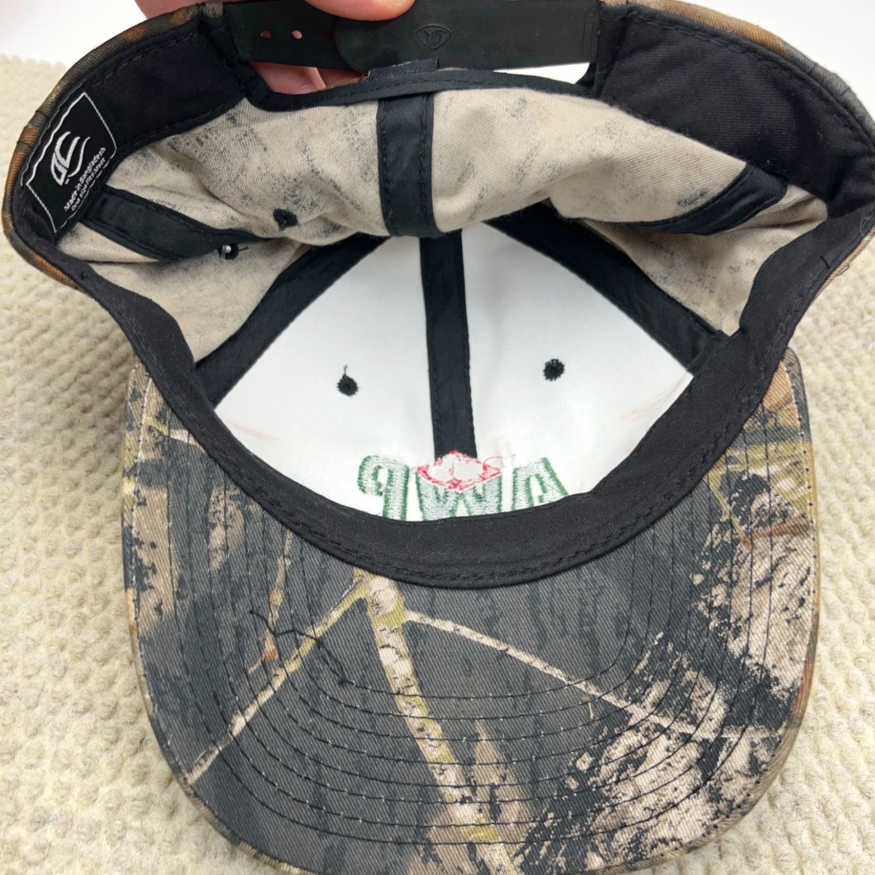 Vintage Allegheny Wood Products Hat Cap Realtree Camo Snap Back Dad Hunting AWP Adult Size ONE SIZE - 6 Thumbnail