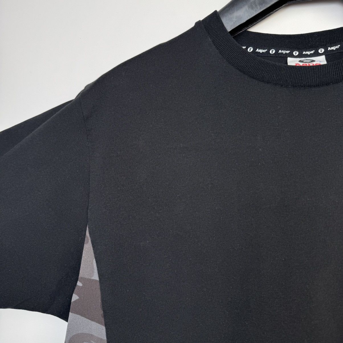 Aape Aape By a Bathing Ape Black T-Shirt Big Logo Tee Crew Neck Size US L / EU 52-54 / 3 - 21 Thumbnail