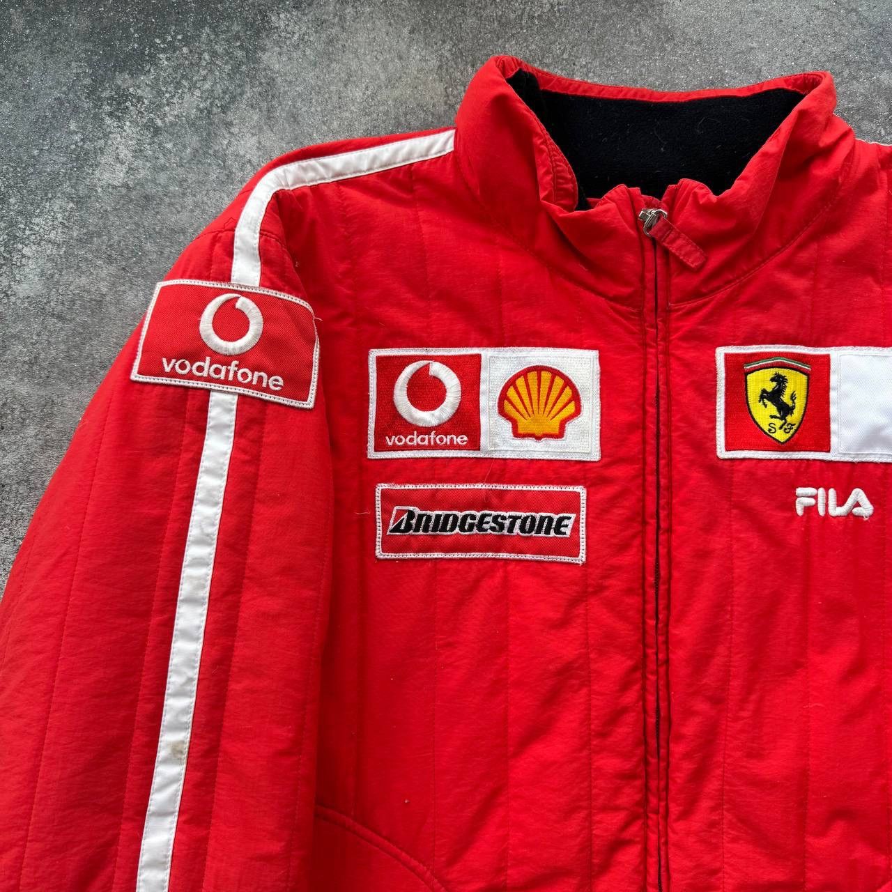 Ferrari × Formula 1 × Vintage Formula 1 Fila Ferrari Vodafone Vintage Racing Jacket Size US XL / EU 56 / 4 - 4 Thumbnail
