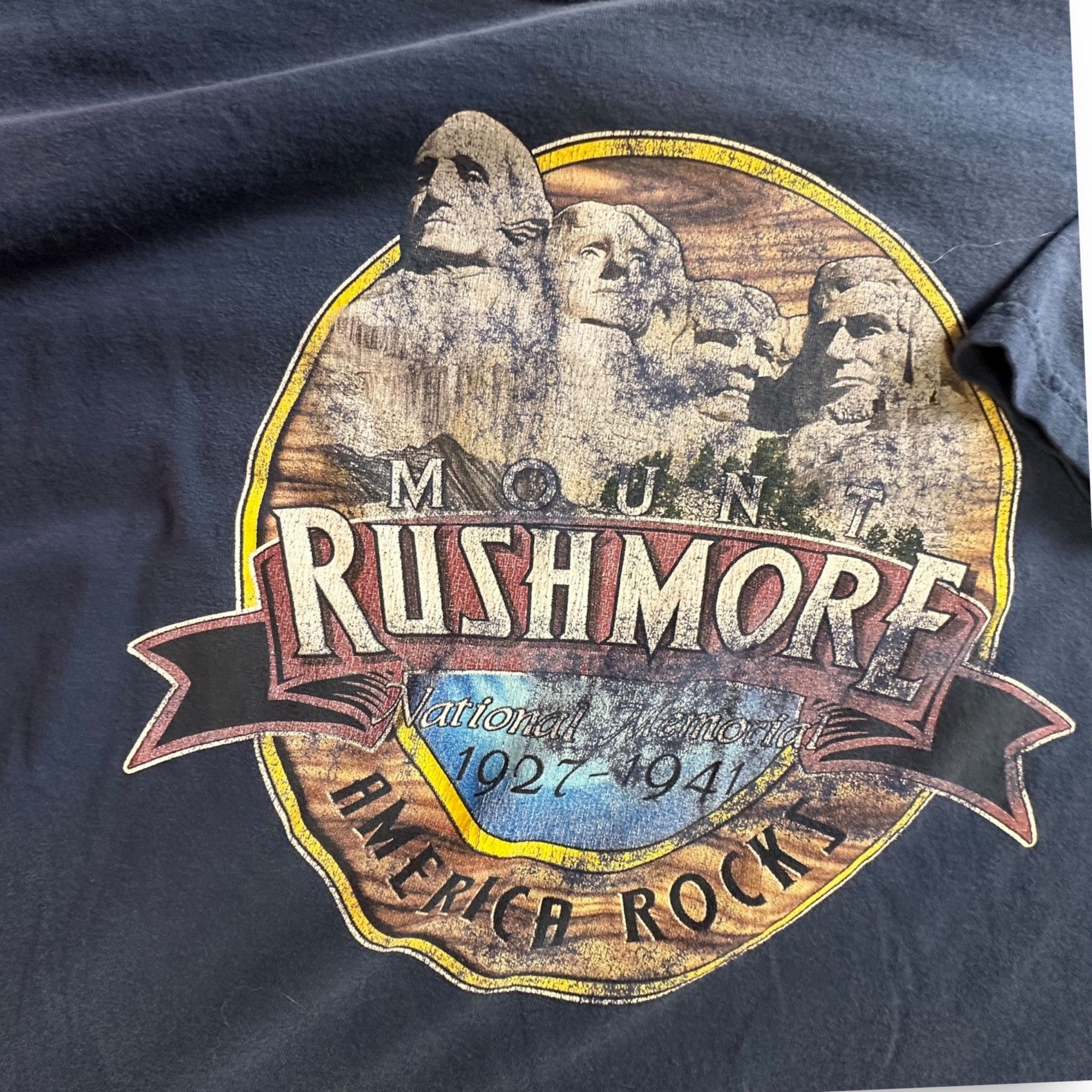 Vintage Vintage Fred Harvey Mount Rushmore America Rocks Graphic Tee Size US XL / EU 56 / 4 - 2 Thumbnail