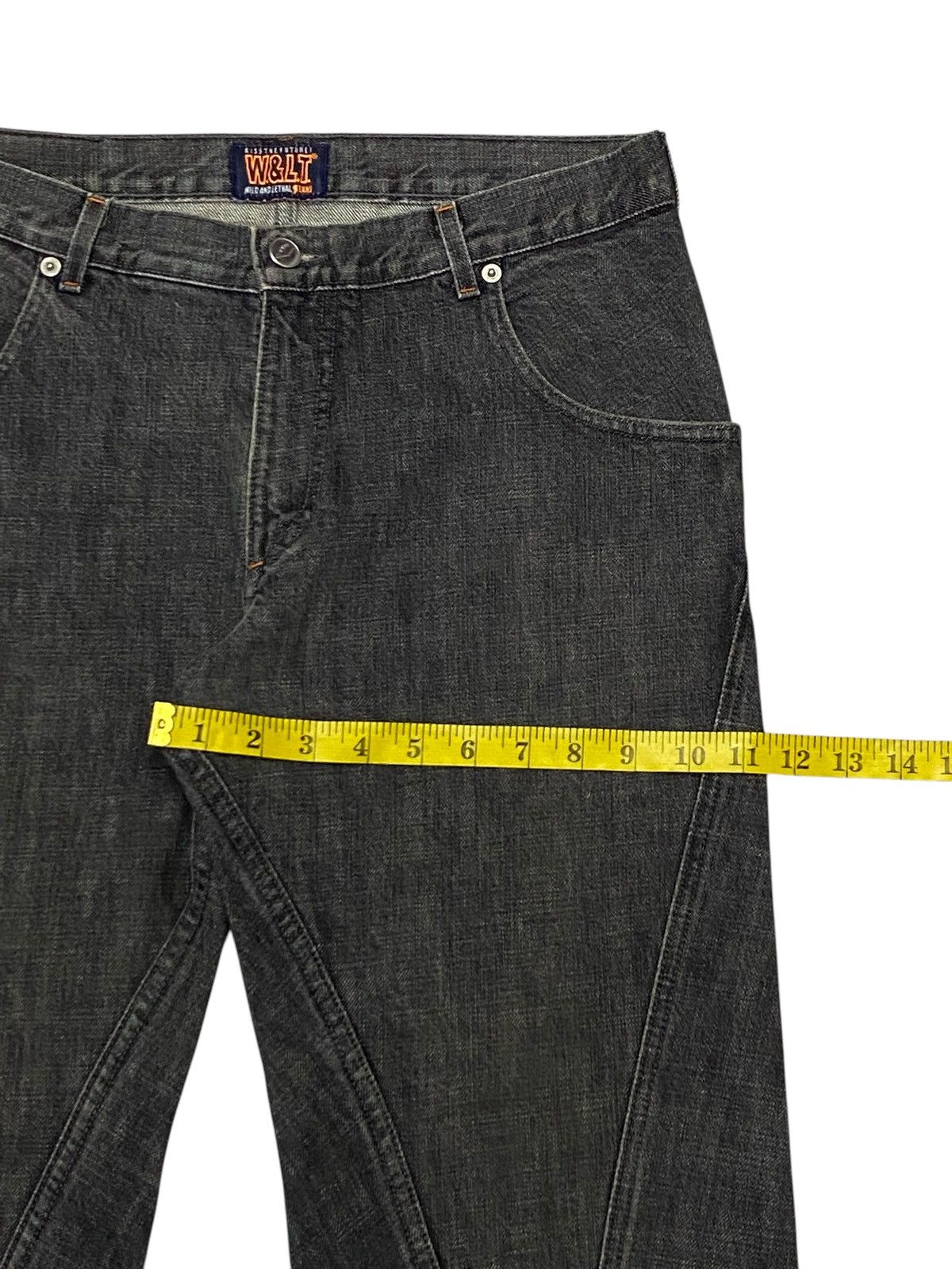 W&LT W&LT Walter Van Beirendonck Spiral Cut Denim Pants Size US 30 / EU 46 - 19 Thumbnail