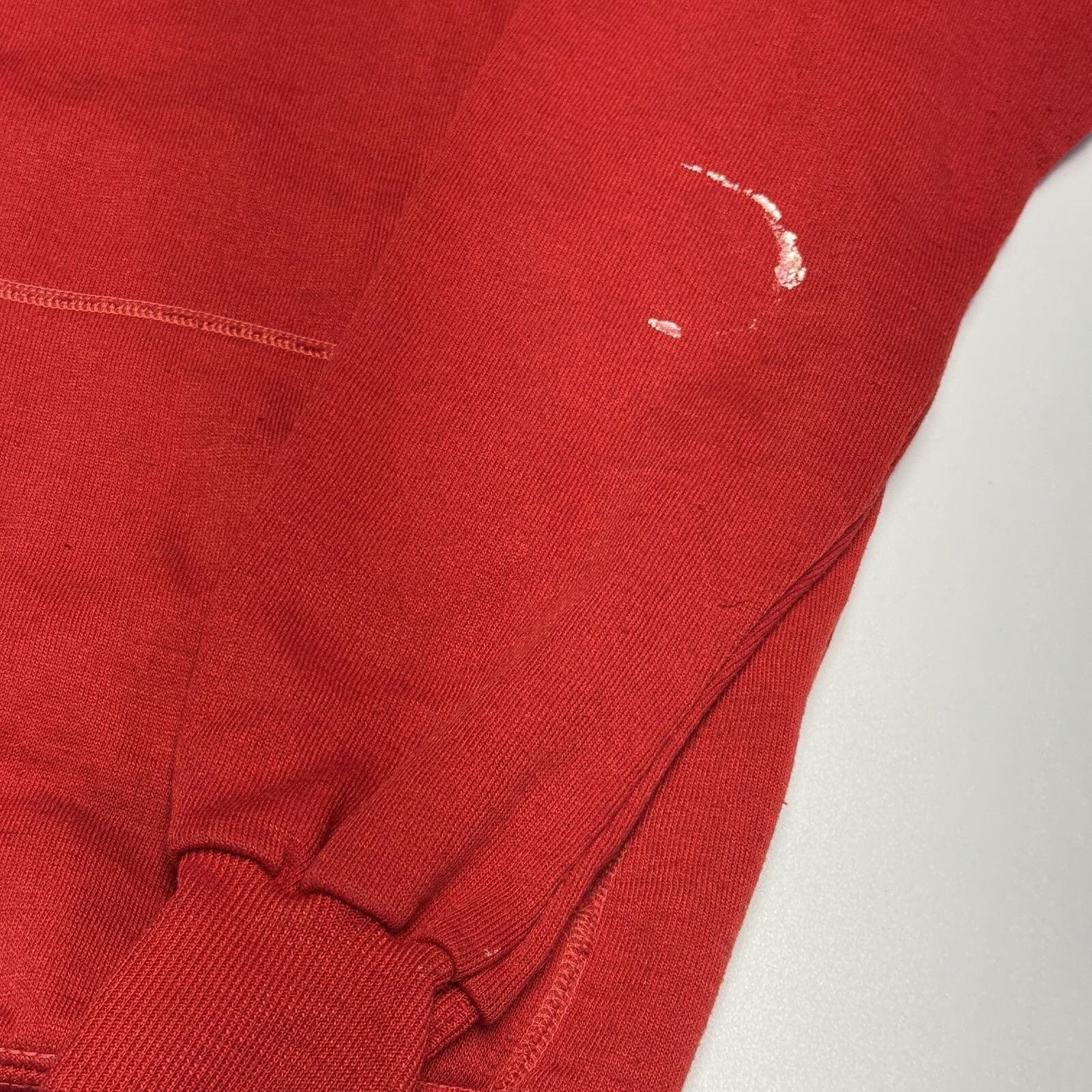 Vintage Vintage 70s 80s Sweat Hoodie Adult S/M Red Sweatshirt Size US M / EU 48-50 / 2 - 8 Thumbnail