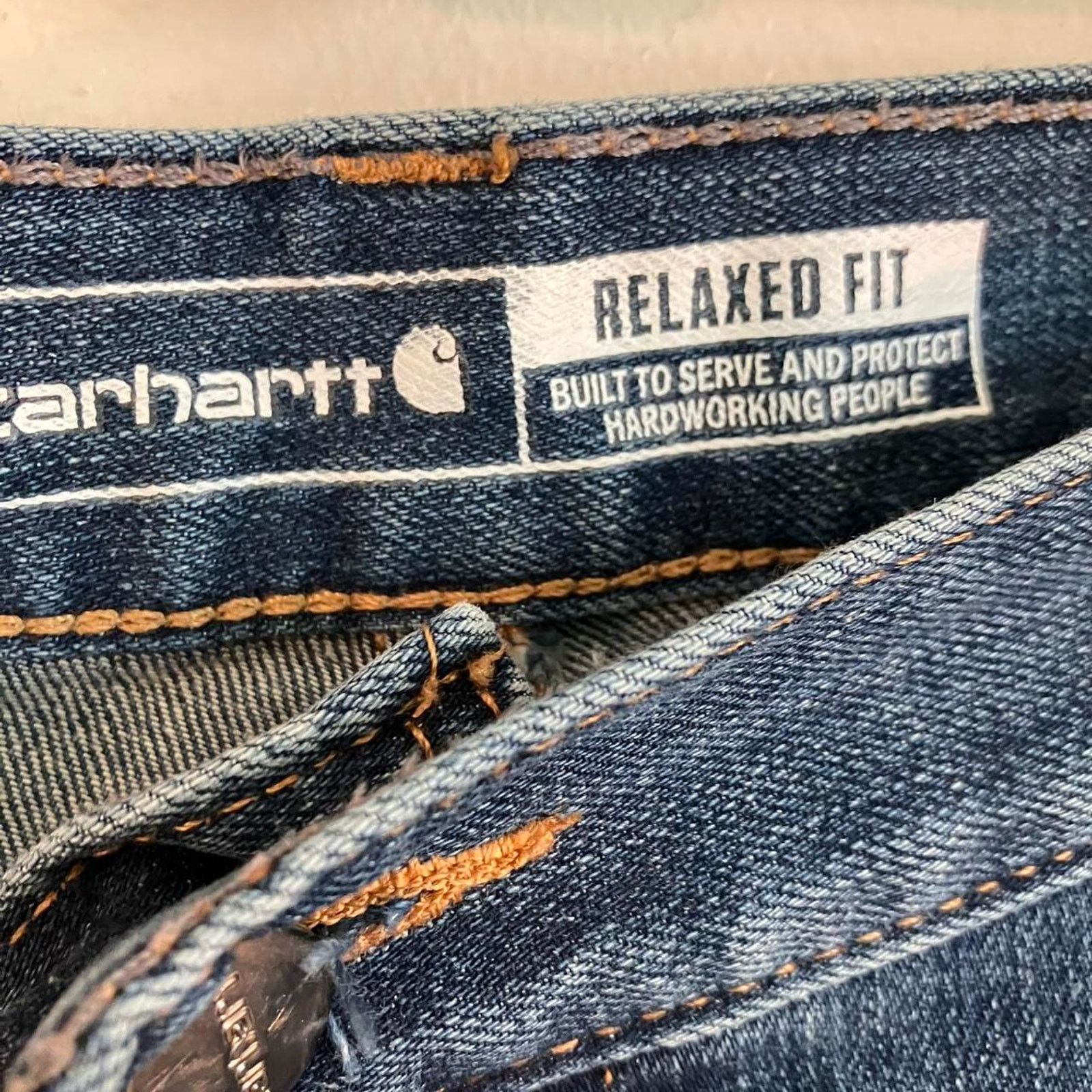 Carhartt Carhartt Relaxed Fit Relaxed Carpenter Denim Workwear Jeans Size US 34 / EU 50 - 3 Thumbnail