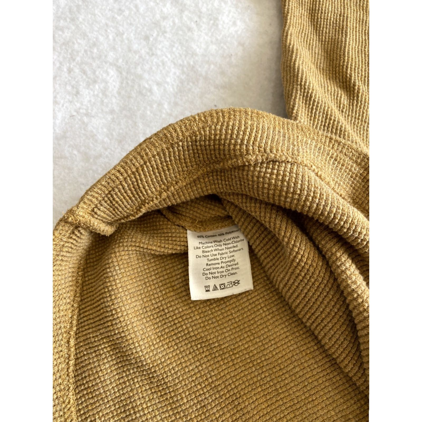 Eddie Bauer Eddie Bauer Thermal Shirt Mens L Brown Long Sleeve Knit Henley Logo Solid Regular Fit Machine Washable Top Tee Size US L / EU 52-54 / 3 - 4 Thumbnail