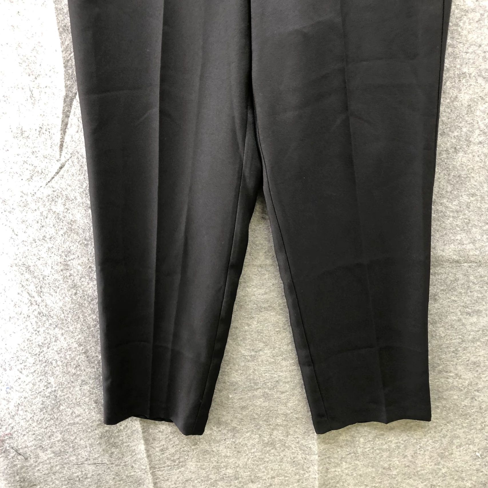 Vintage NWT Lily High Waisted Black Dress Pants Womens XL Relaxed Cropped Trouser Size 40" / US 18 - 4 Thumbnail