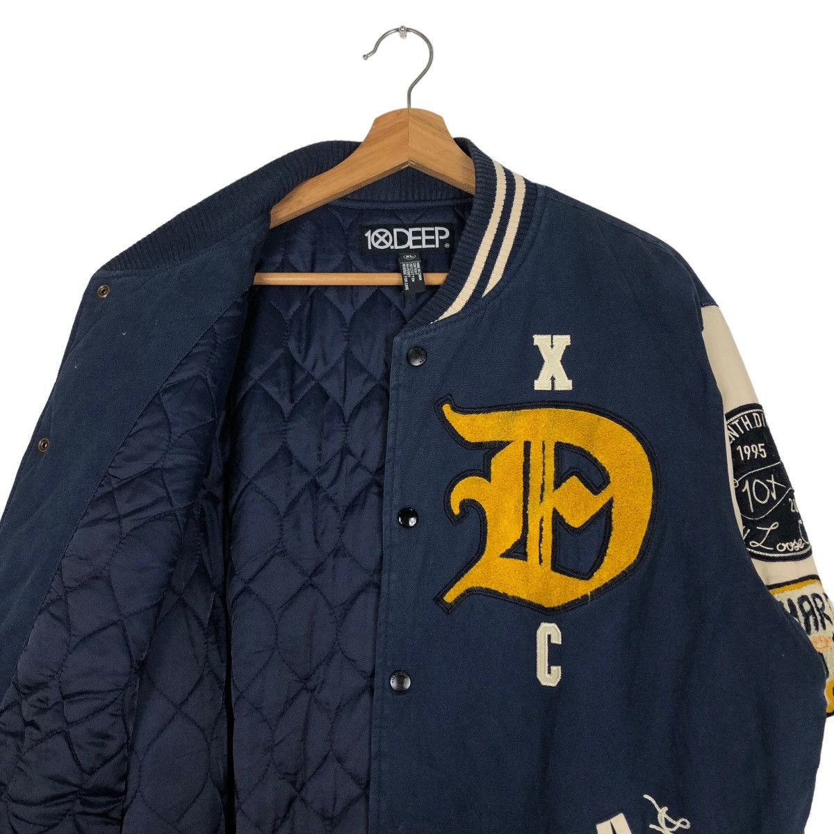 Japanese Brand 🔥Vtg Varsity Jacket 10Deep Japan Big Logo Spell Out Size US XL / EU 56 / 4 - 13 Thumbnail