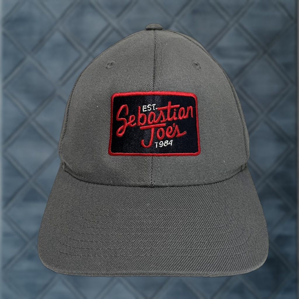 Port Authority Sebastian Joes Ice Cream Shop Hat Cap Minneapolis Minnesota Size Large XL Gray Port Authority Baseball Cap Men Casual Knit Cotton L Size ONE SIZE - 1 Thumbnail